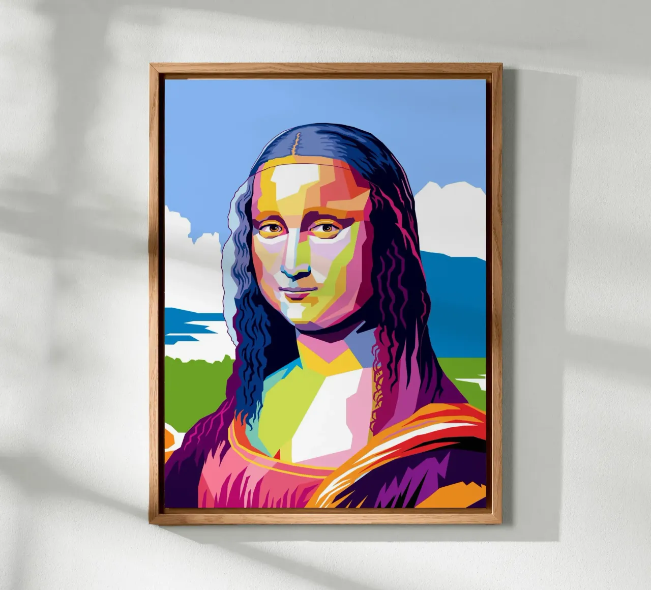 Monna Lisa Pop alluminio dibond da Mariel Toigo