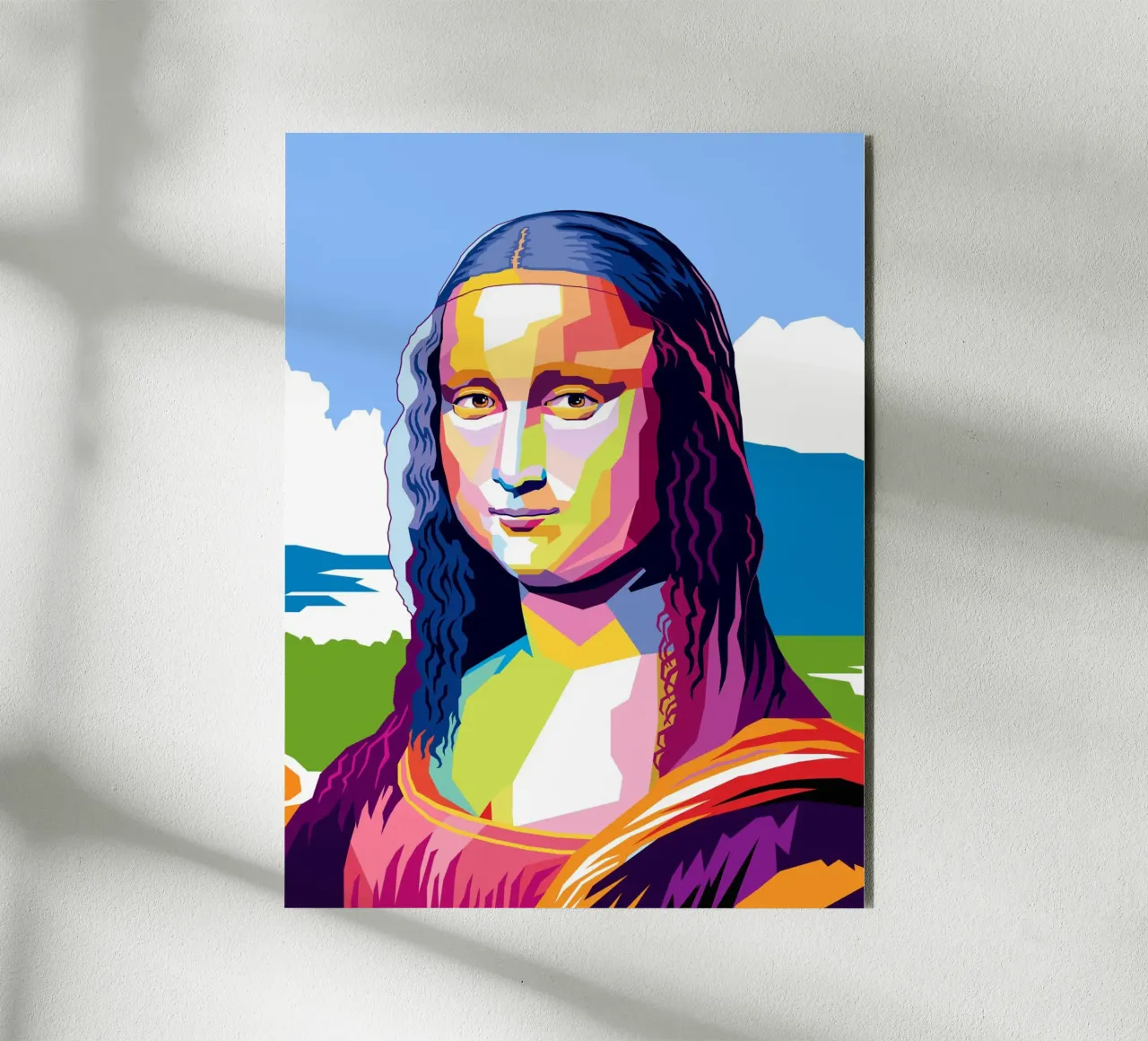 Monna Lisa Pop alluminio dibond da Mariel Toigo