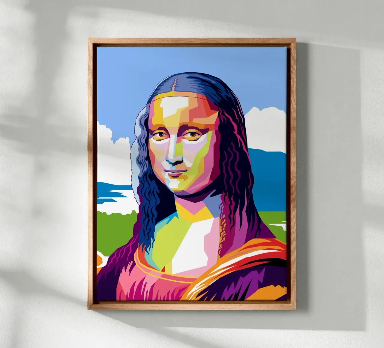 Monna Lisa Pop tela con Cornice a cassetta da Mariel Toigo