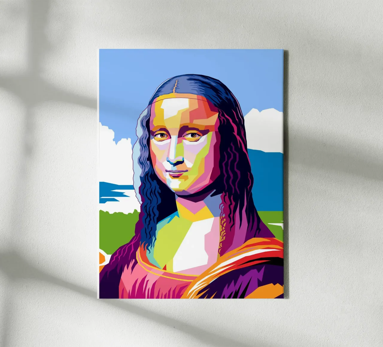 Monna Lisa Pop tela con Cornice a cassetta da Mariel Toigo