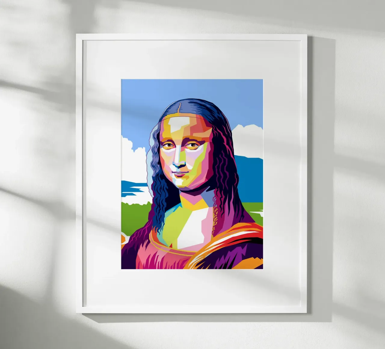 Monna Lisa Pop poster con telaio in plastica da Mariel Toigo
