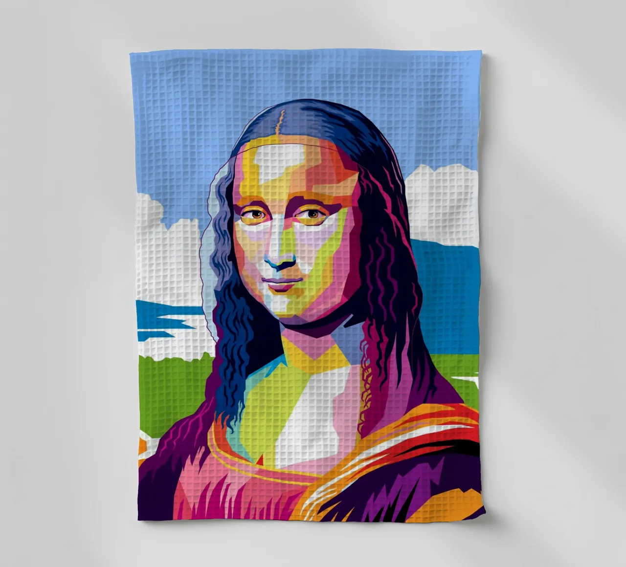 Monna Lisa Pop canovaccio da cucina da Mariel Toigo