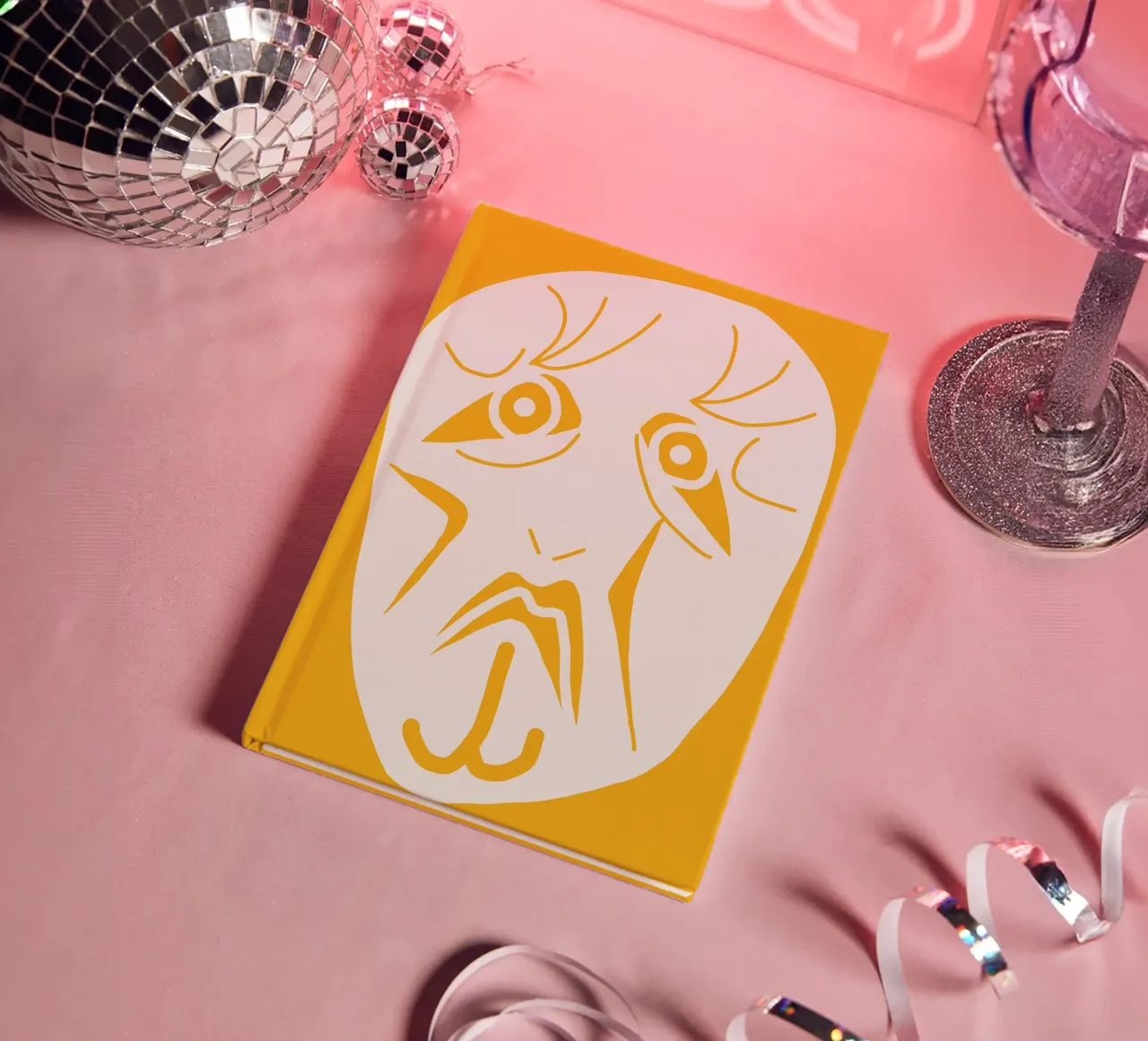 Quirky portrait 02 notebook by Little Dean