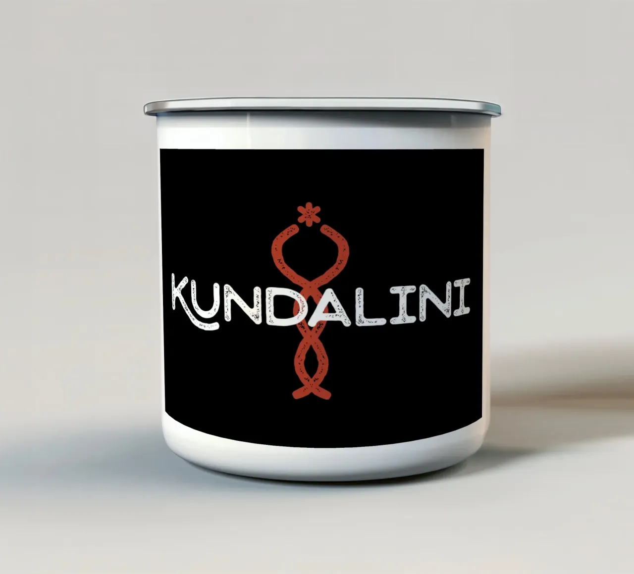Energia Kundalini tazza in smalto da Mariel Toigo