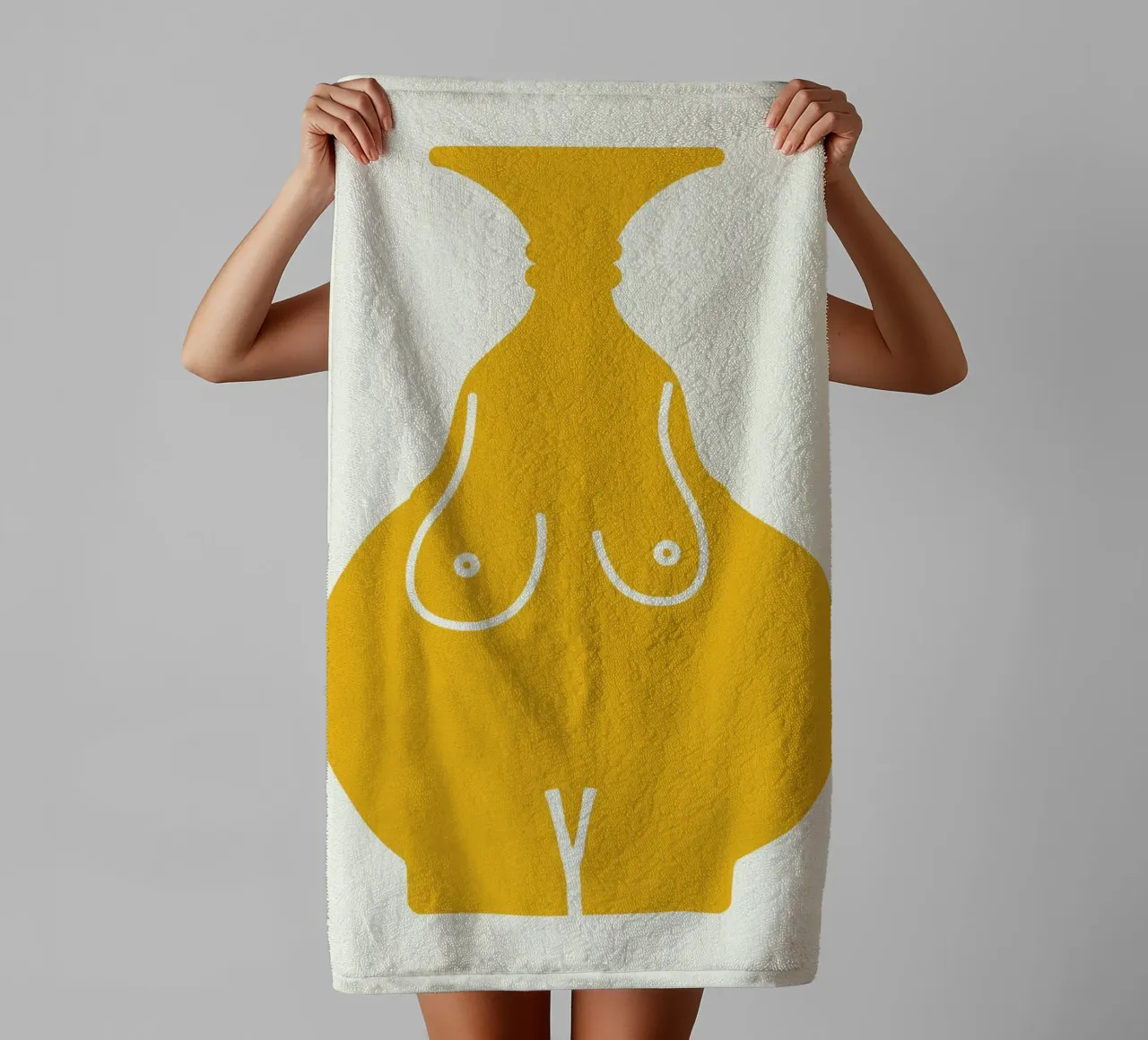 Shape of you 01 towel by Little Dean