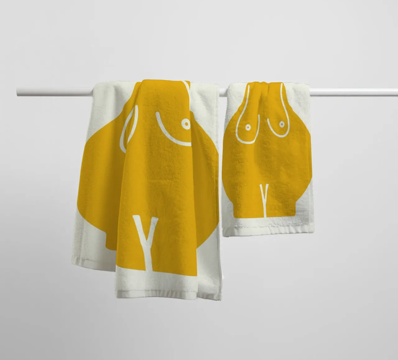 Shape of you 01 towel by Little Dean