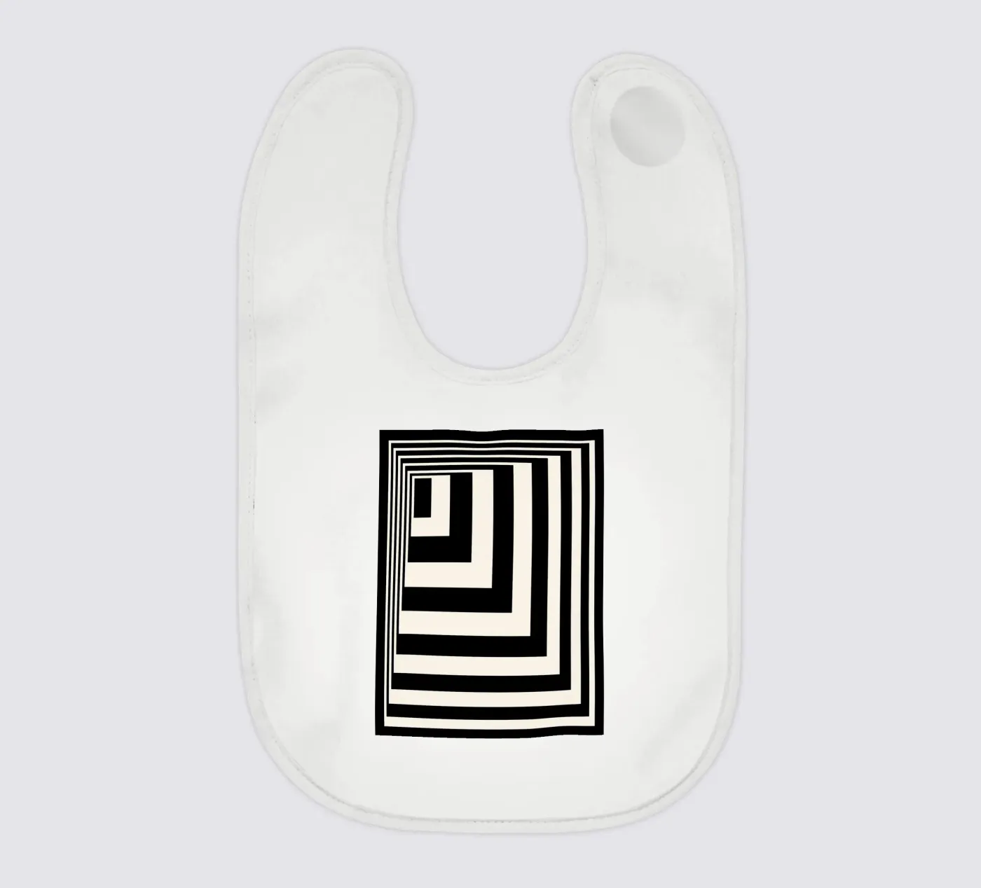 Illusion baby bib by Mariel Toigo