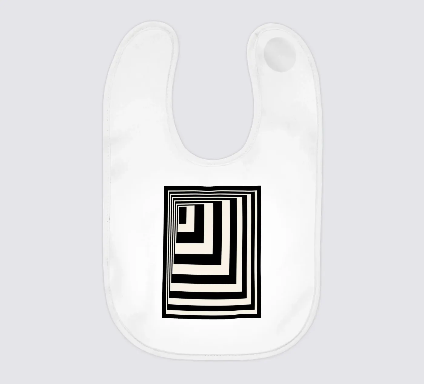 Illusion baby bib by Mariel Toigo