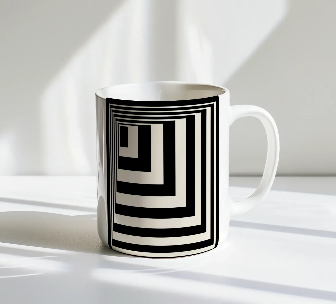 Illusion ceramic mug by Mariel Toigo