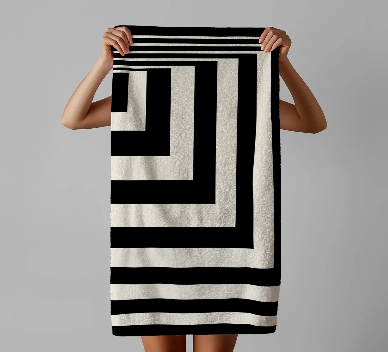 Illusion towel by Mariel Toigo