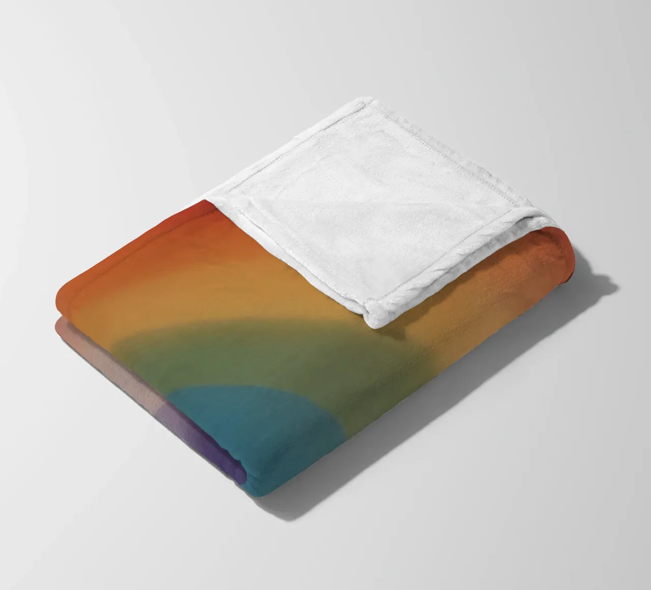 Arcobaleno sfocato e forme di nuvole coperta in pile da DesignDoodle