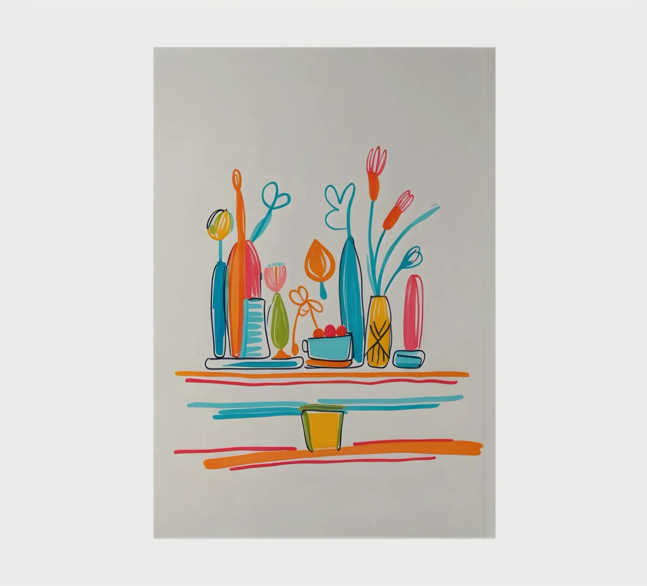 flat drawing features notebook by Botanical Gallery