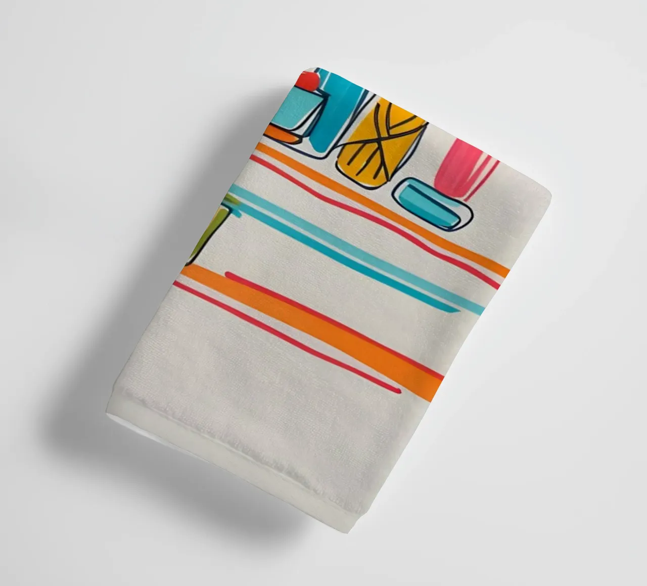flat drawing features towel by Botanical Gallery
