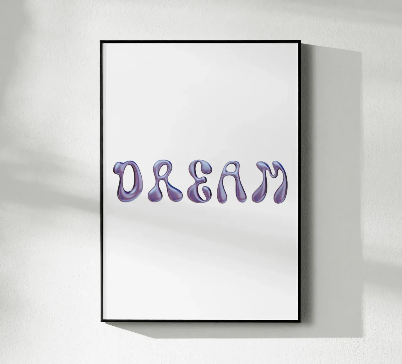 dream typography version plexiglass da morphinaeblue