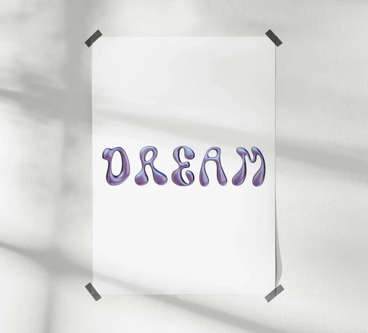 dream typography version poster by morphinaeblue