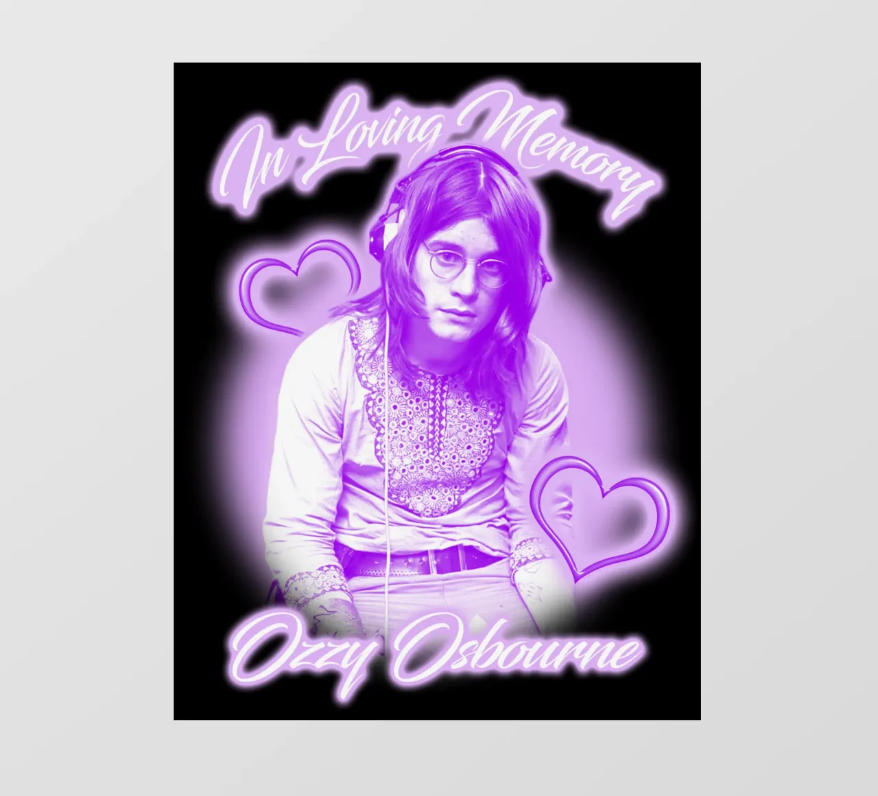 Maglietta classica OZ In Loving Memory Tribute telo in pvc da mannys_artt