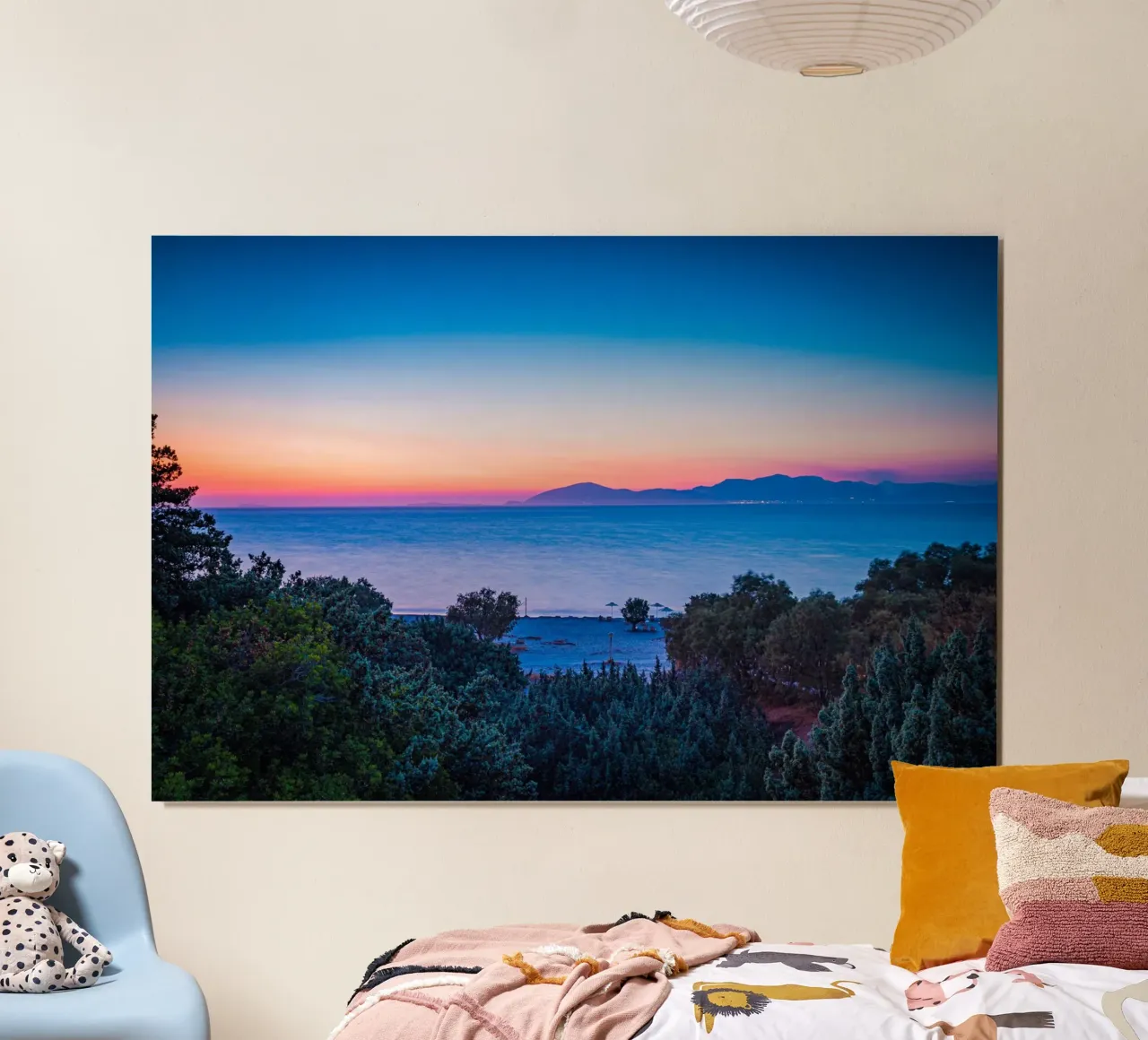 Sonnenuntergang am Mittelmeer Poster von Marcus Beckert | Fotografie