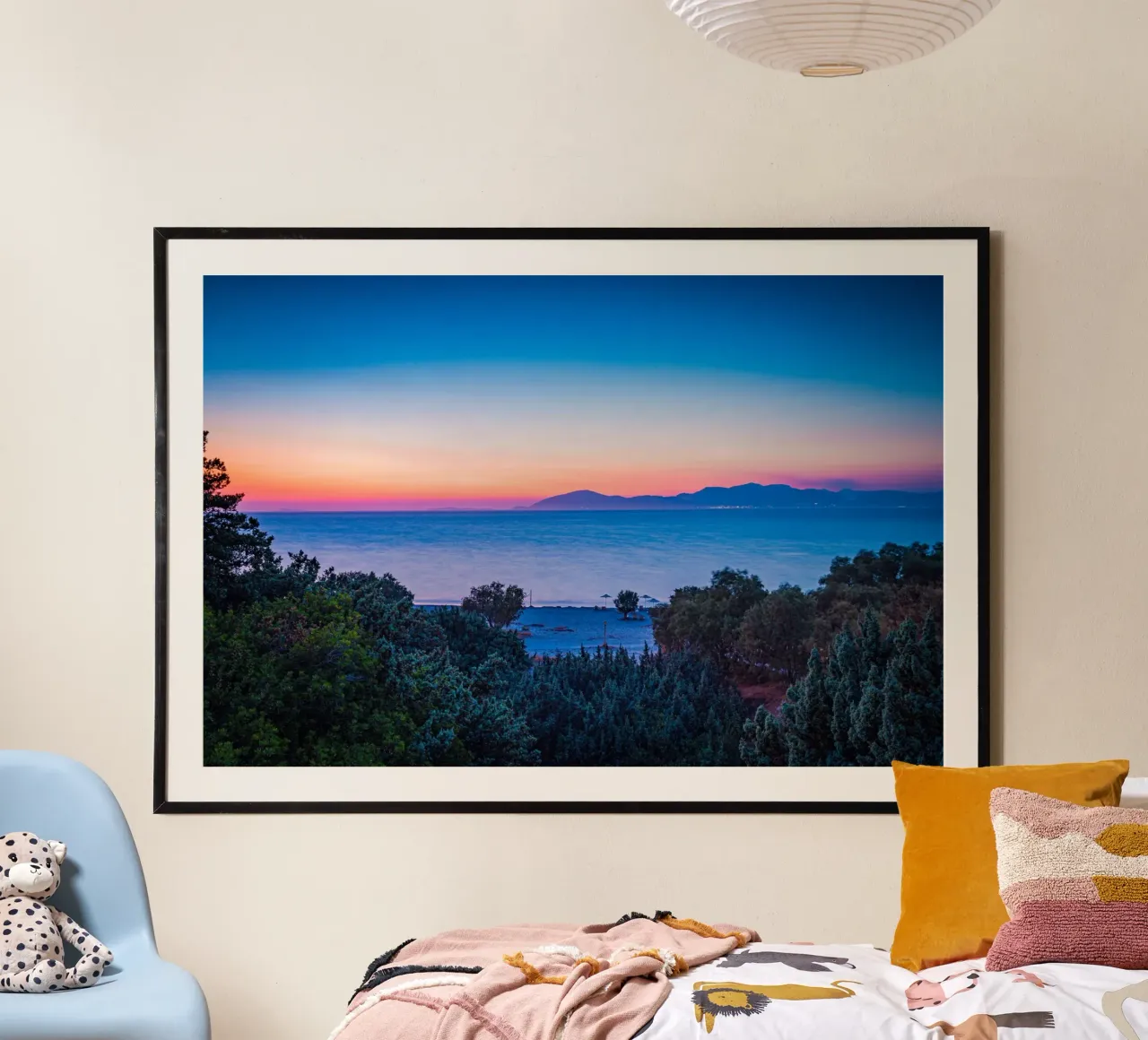 Sonnenuntergang am Mittelmeer Poster von Marcus Beckert | Fotografie