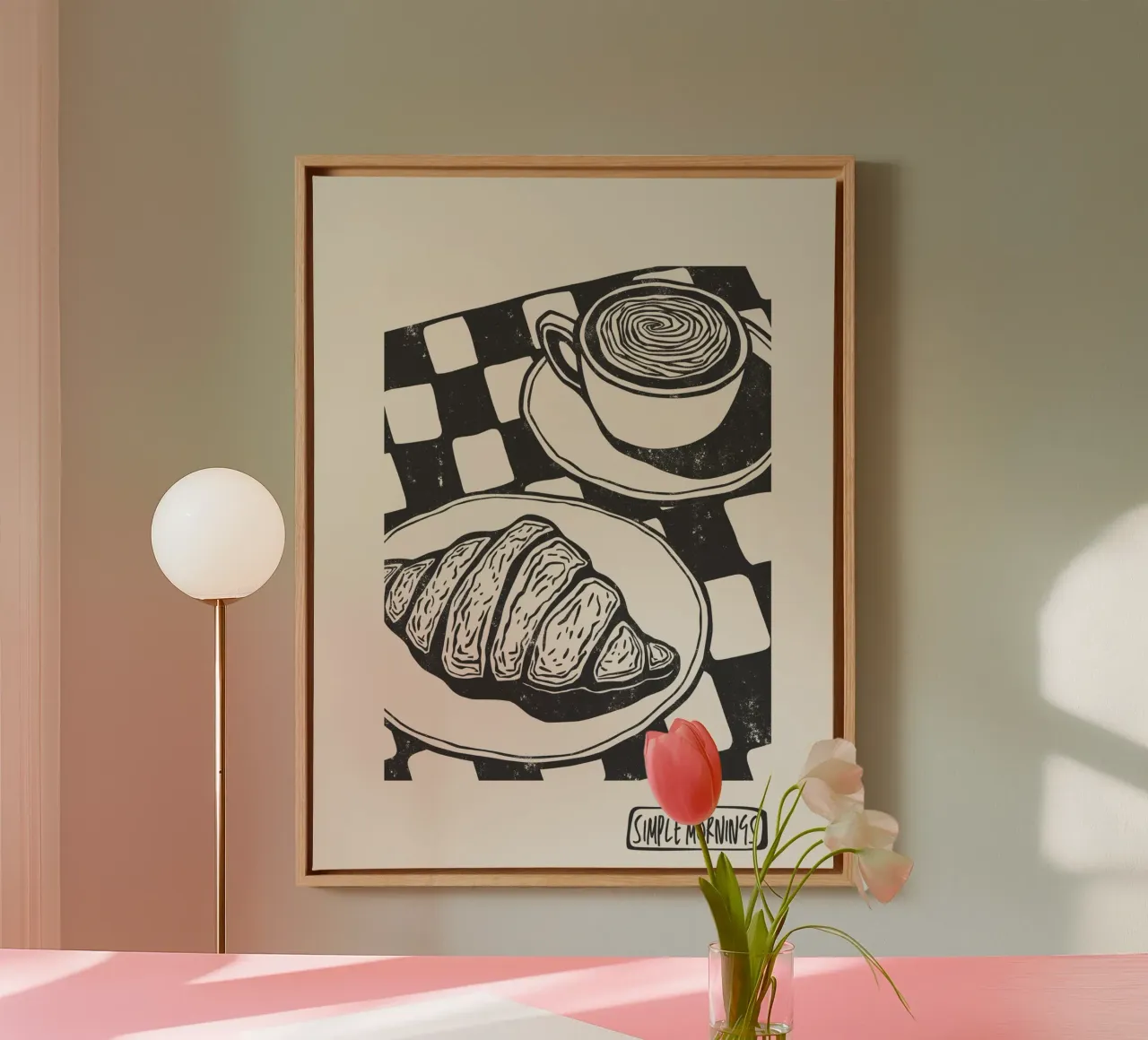 Simple Mornings tela da Indigo Rain