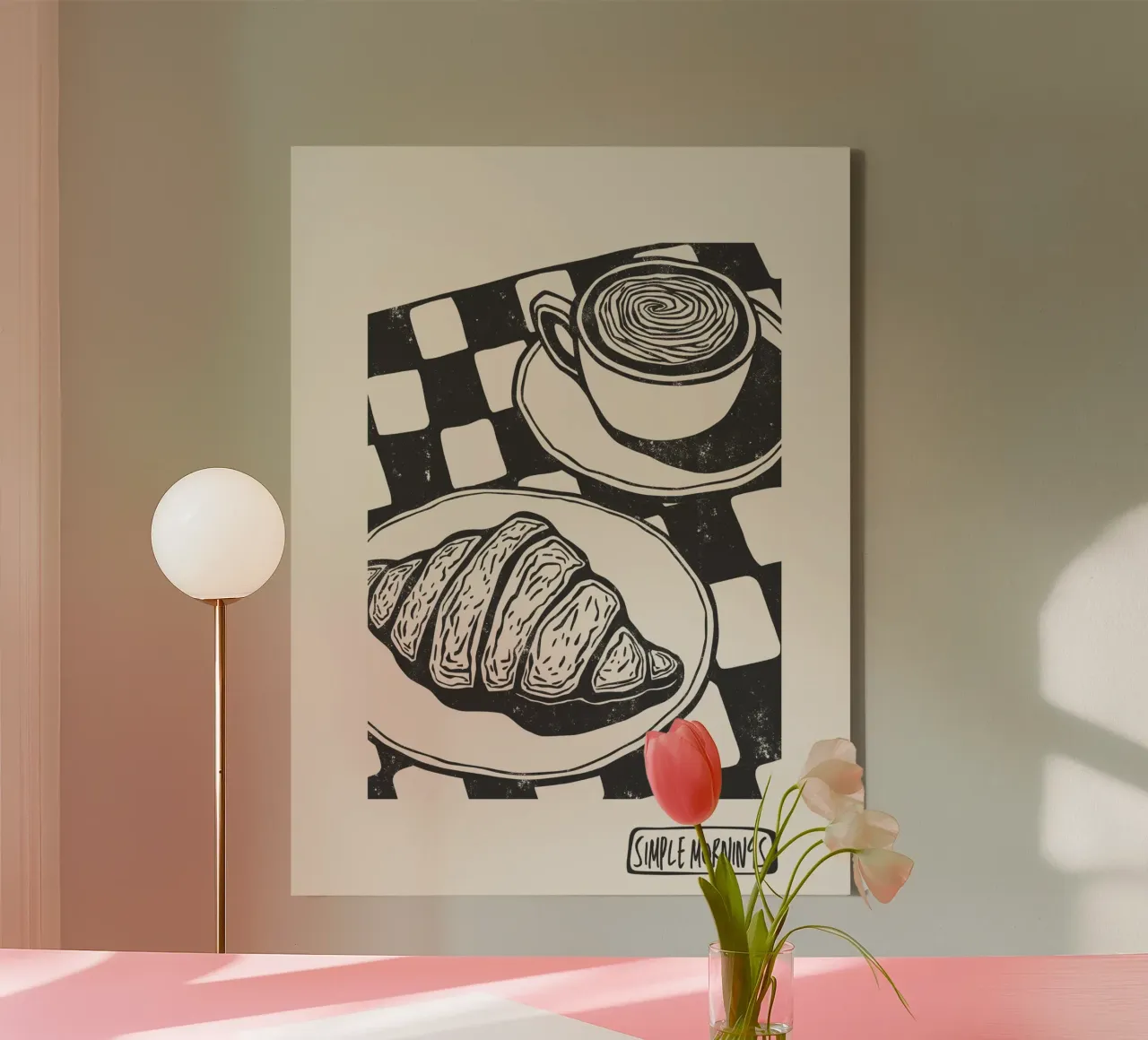 Simple Mornings tela da Indigo Rain