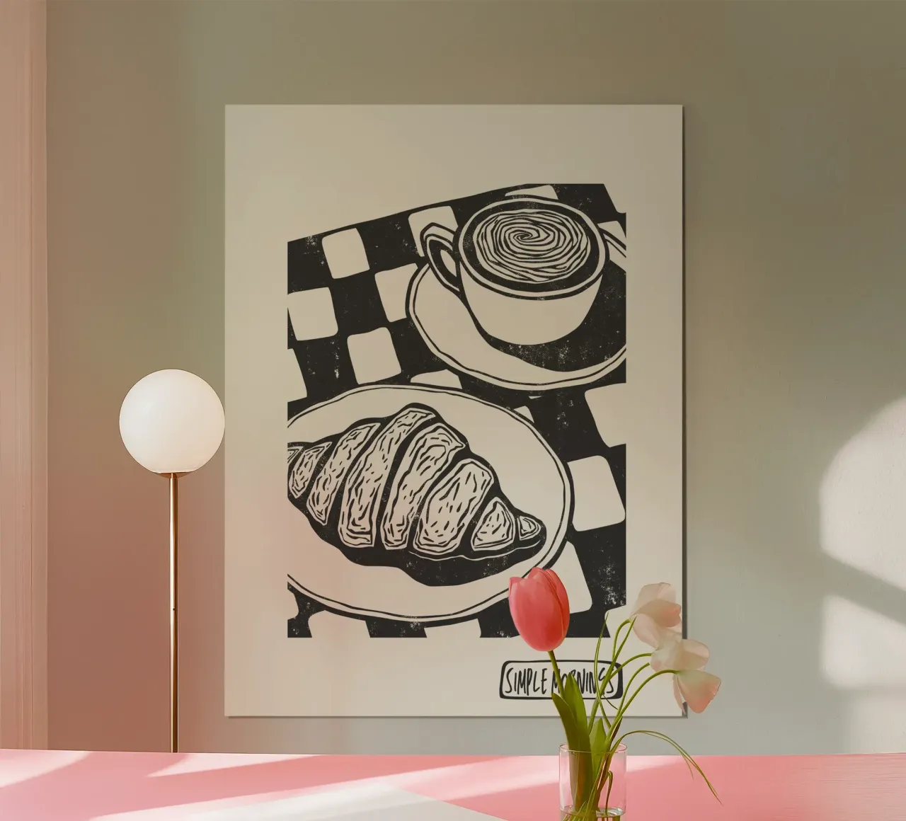 Simple Mornings poster van Indigo Rain