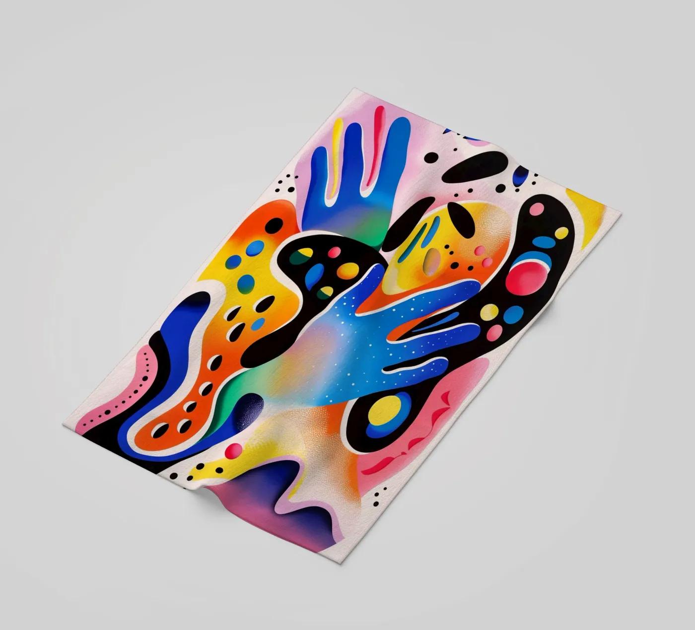 Cosmic Hands beach towel by LeDieg