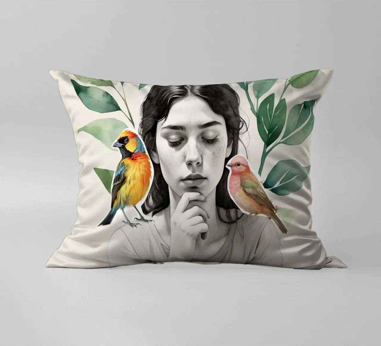In Harmony with Nature cuscino da Indigo Rain