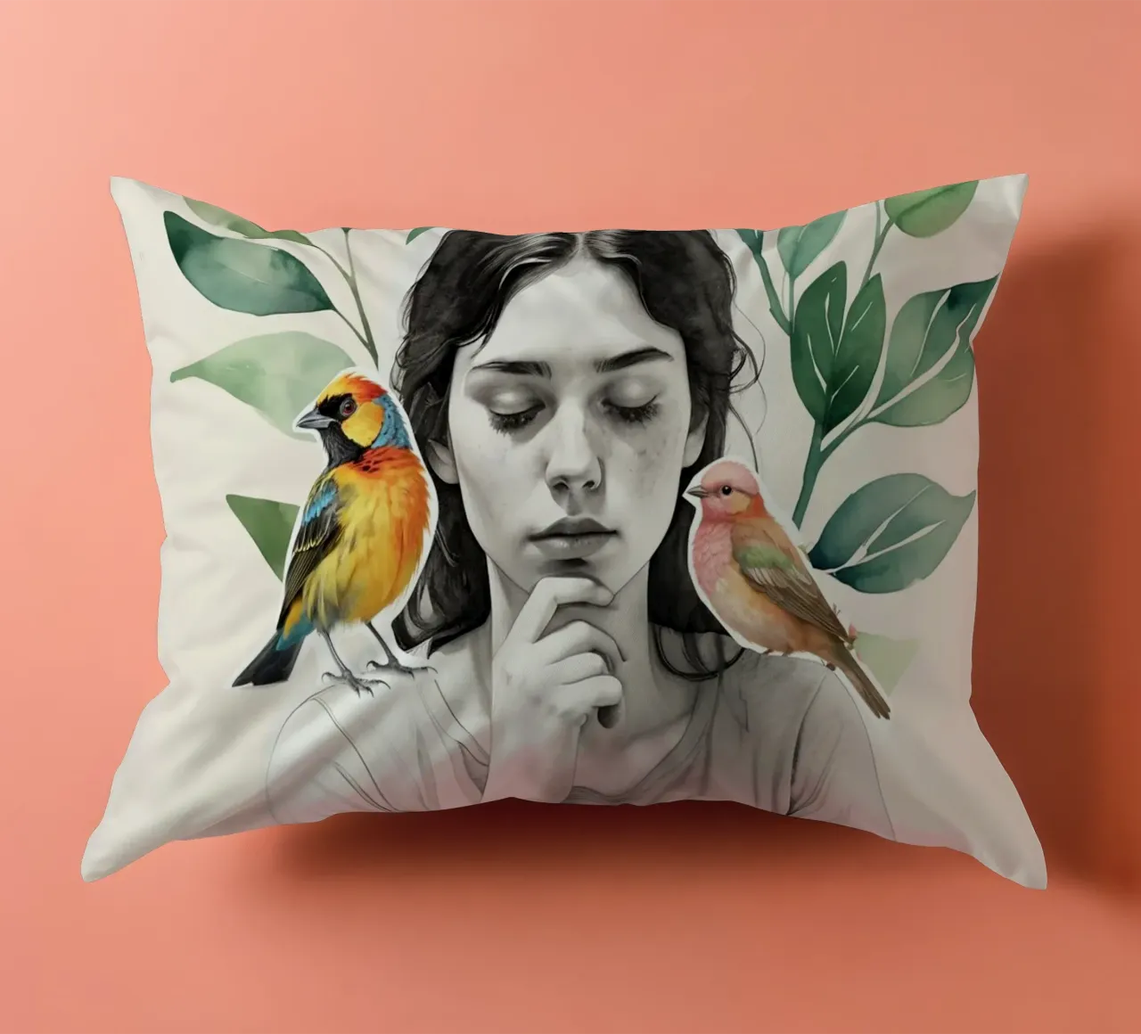 In Harmony with Nature cuscino da Indigo Rain
