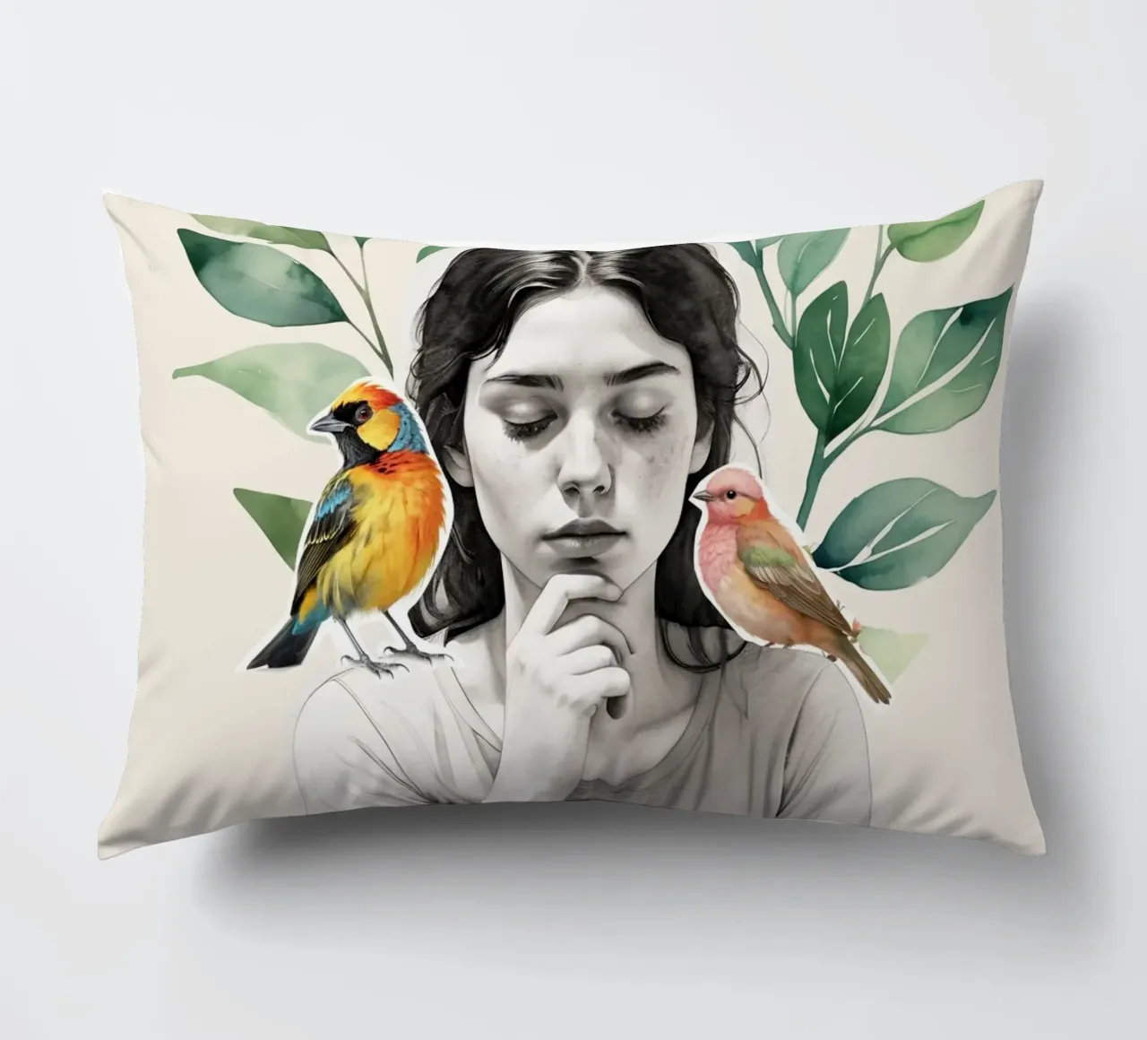 In Harmony with Nature cuscino da Indigo Rain