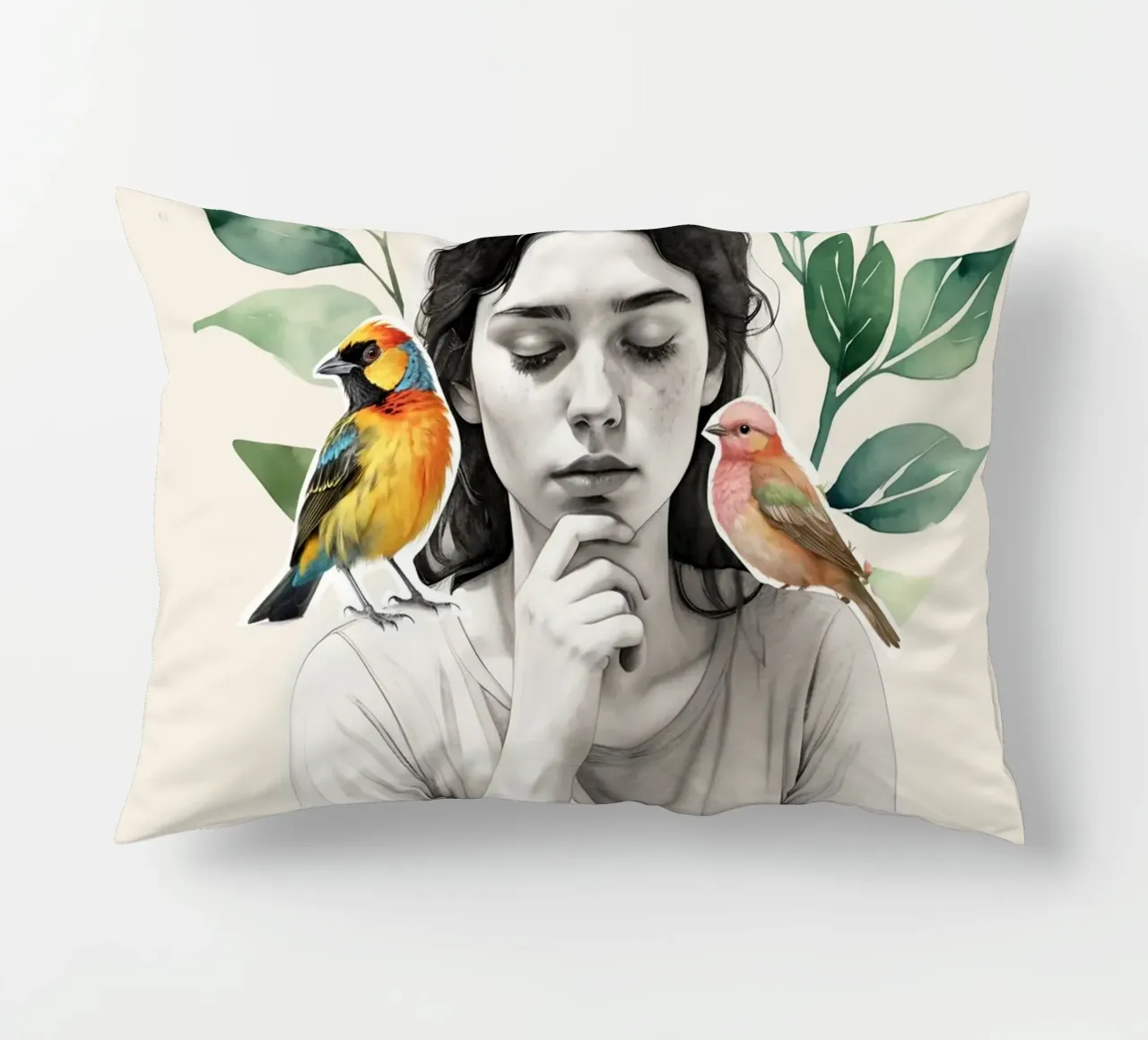 In Harmony with Nature cuscino da Indigo Rain