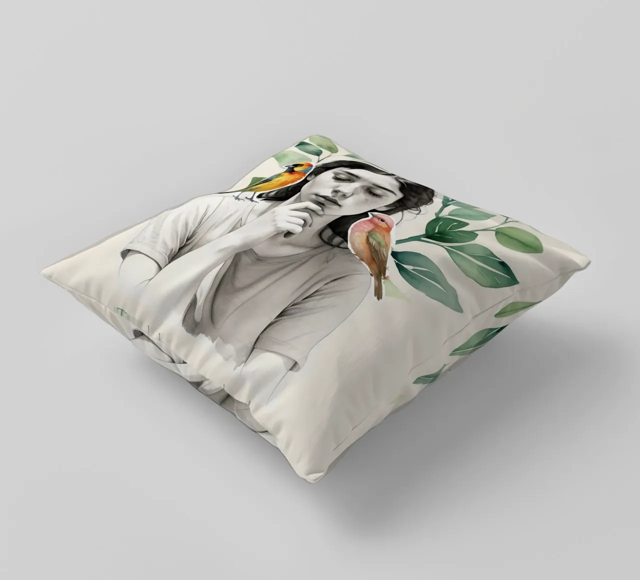 In Harmony with Nature cuscino da Indigo Rain