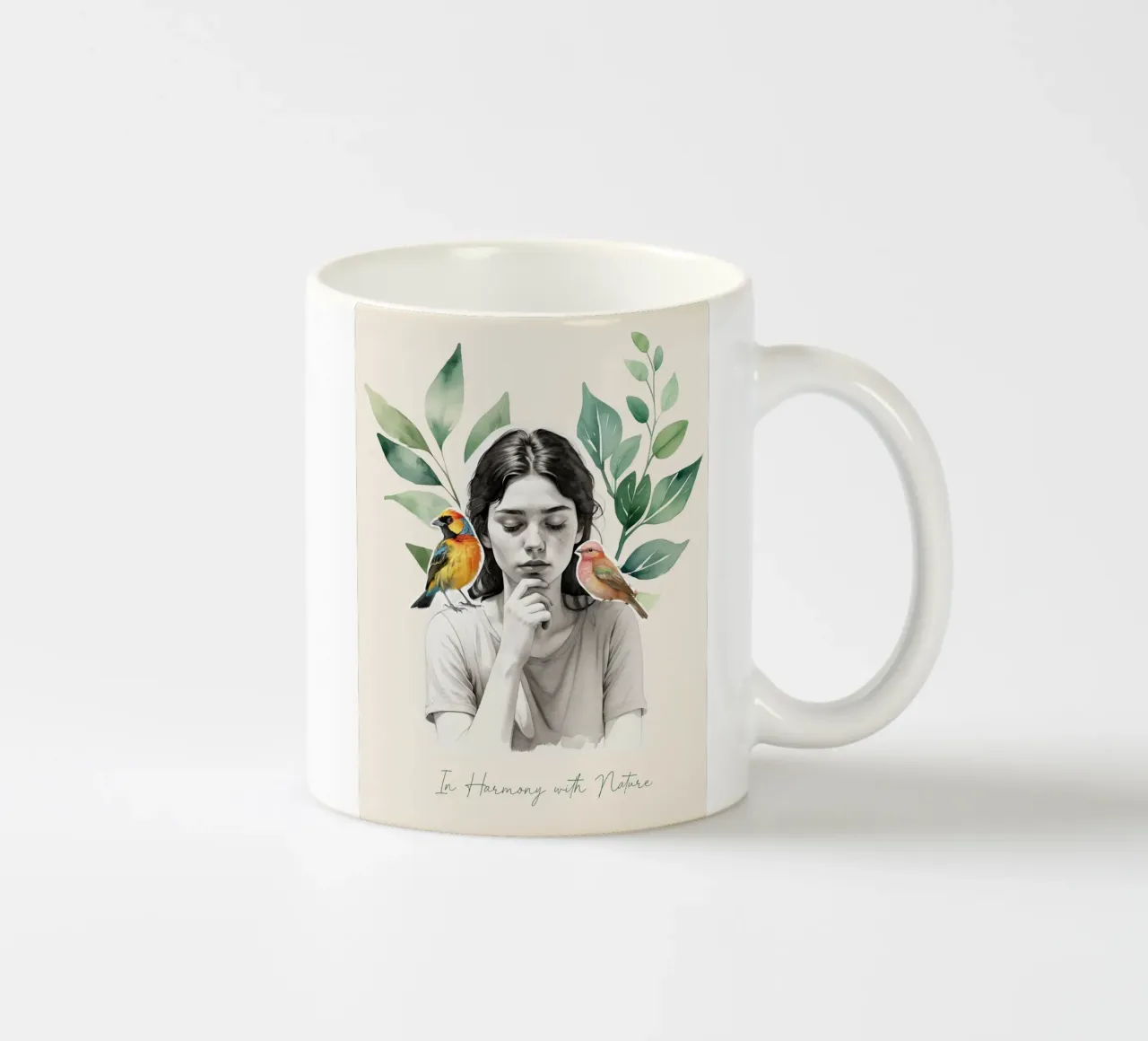 In Harmony with Nature tazza in ceramica da Indigo Rain