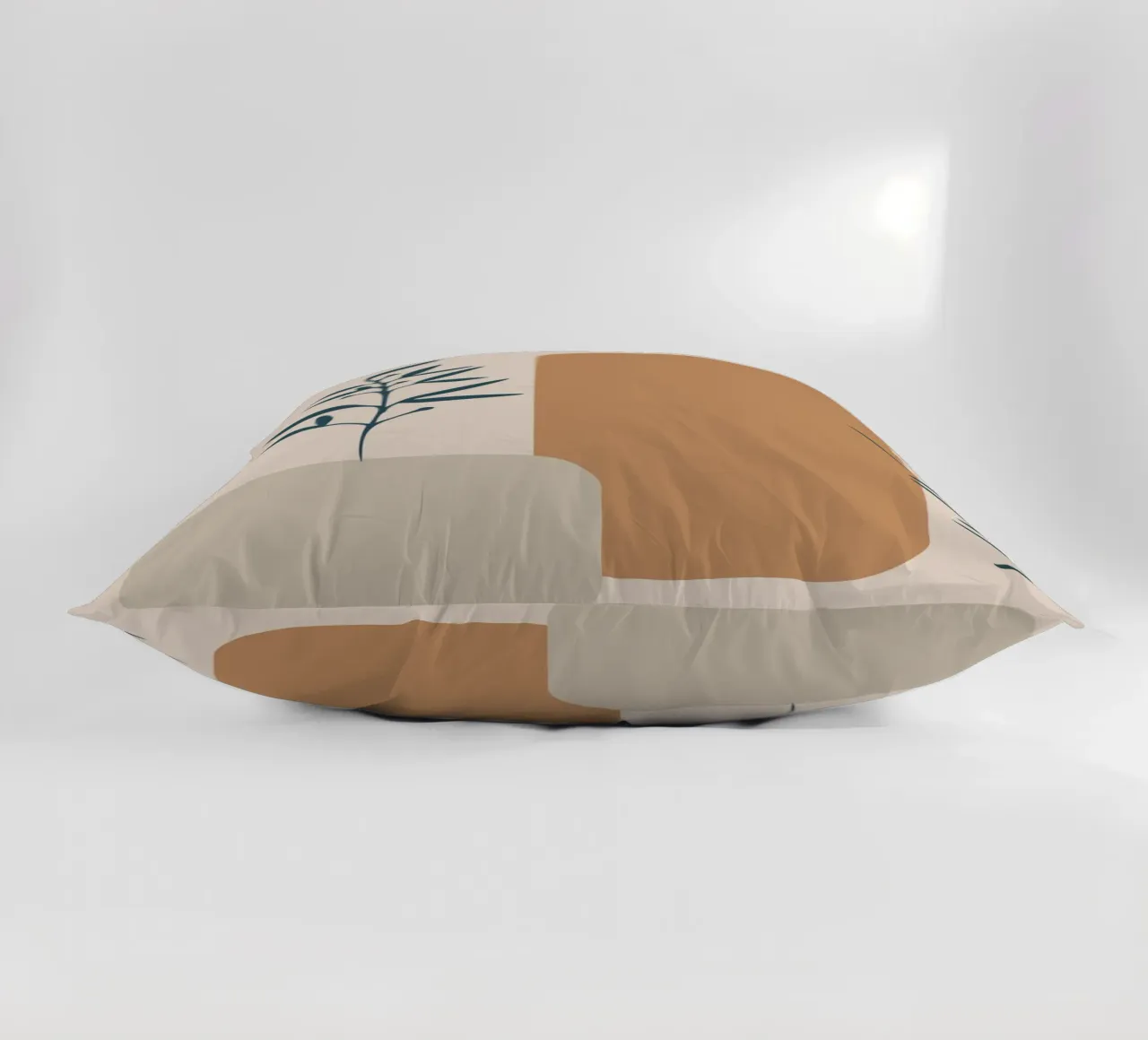 branch with boho leaves cuscino da vintageshop