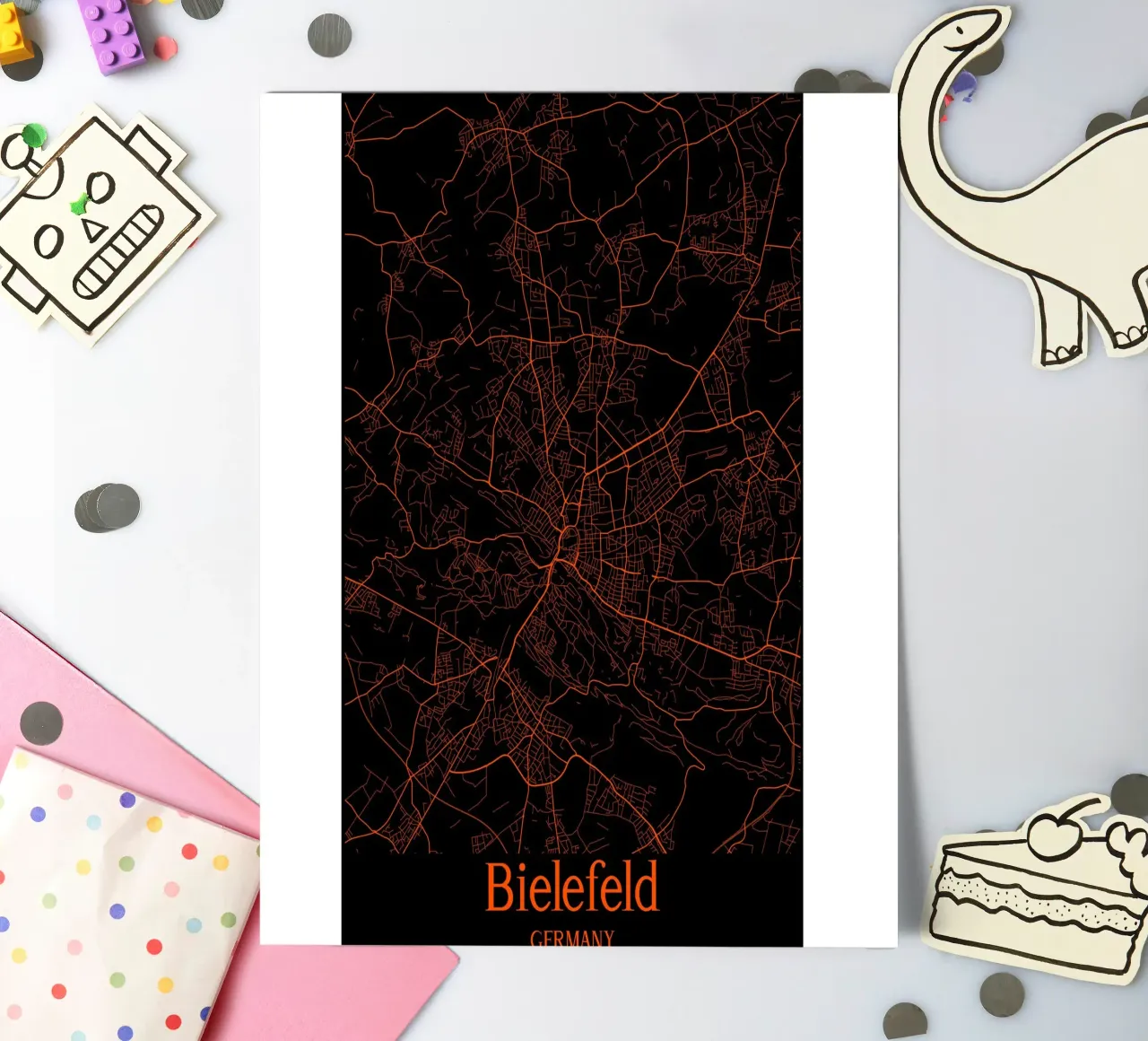 Bielefeld sticker sheet by MiMap