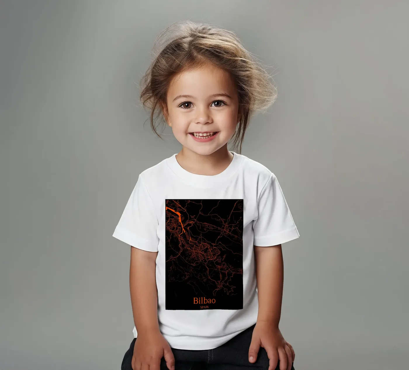 Bilbao t-shirt bambini da MiMap