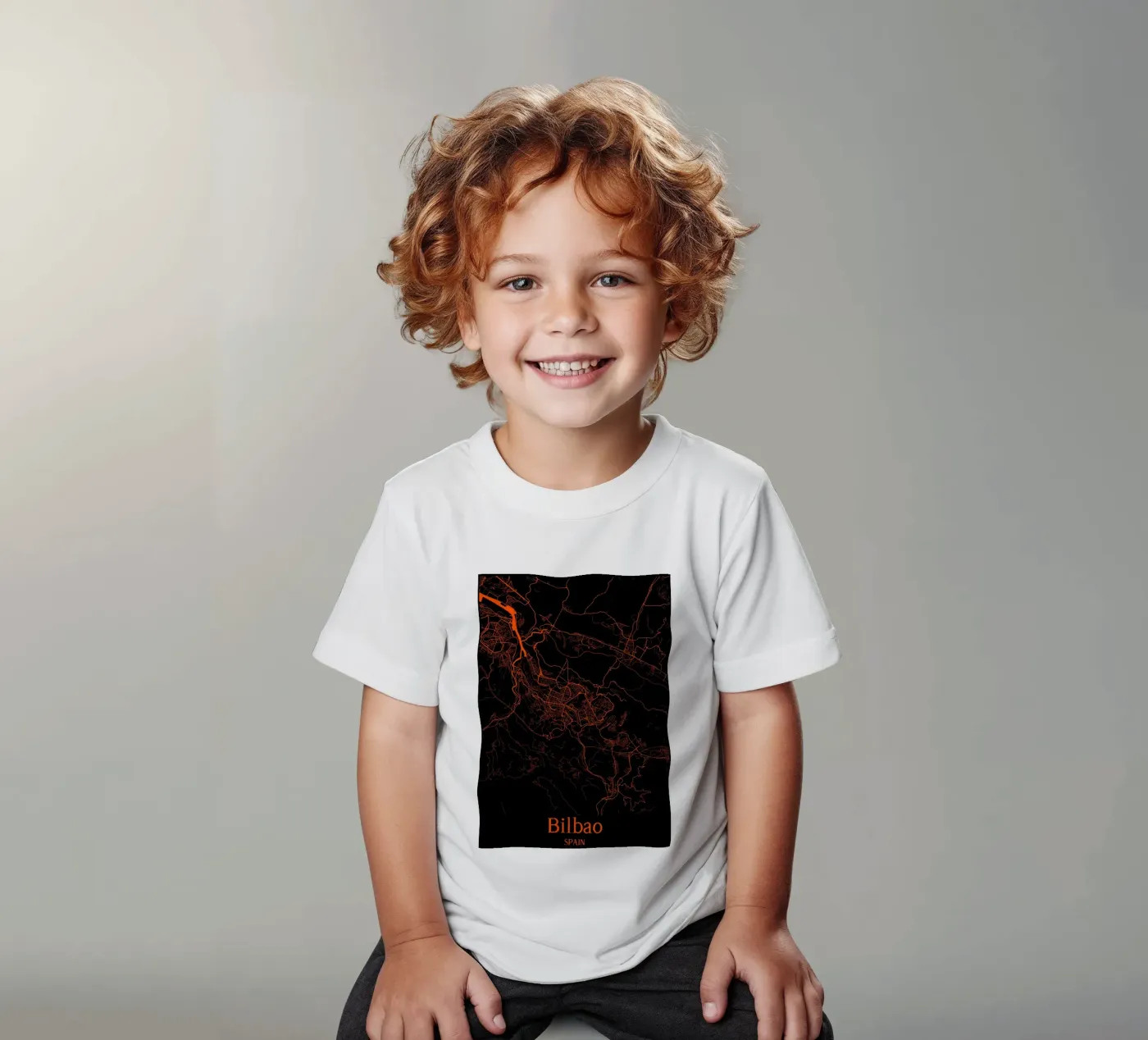 Bilbao t-shirt bambini da MiMap
