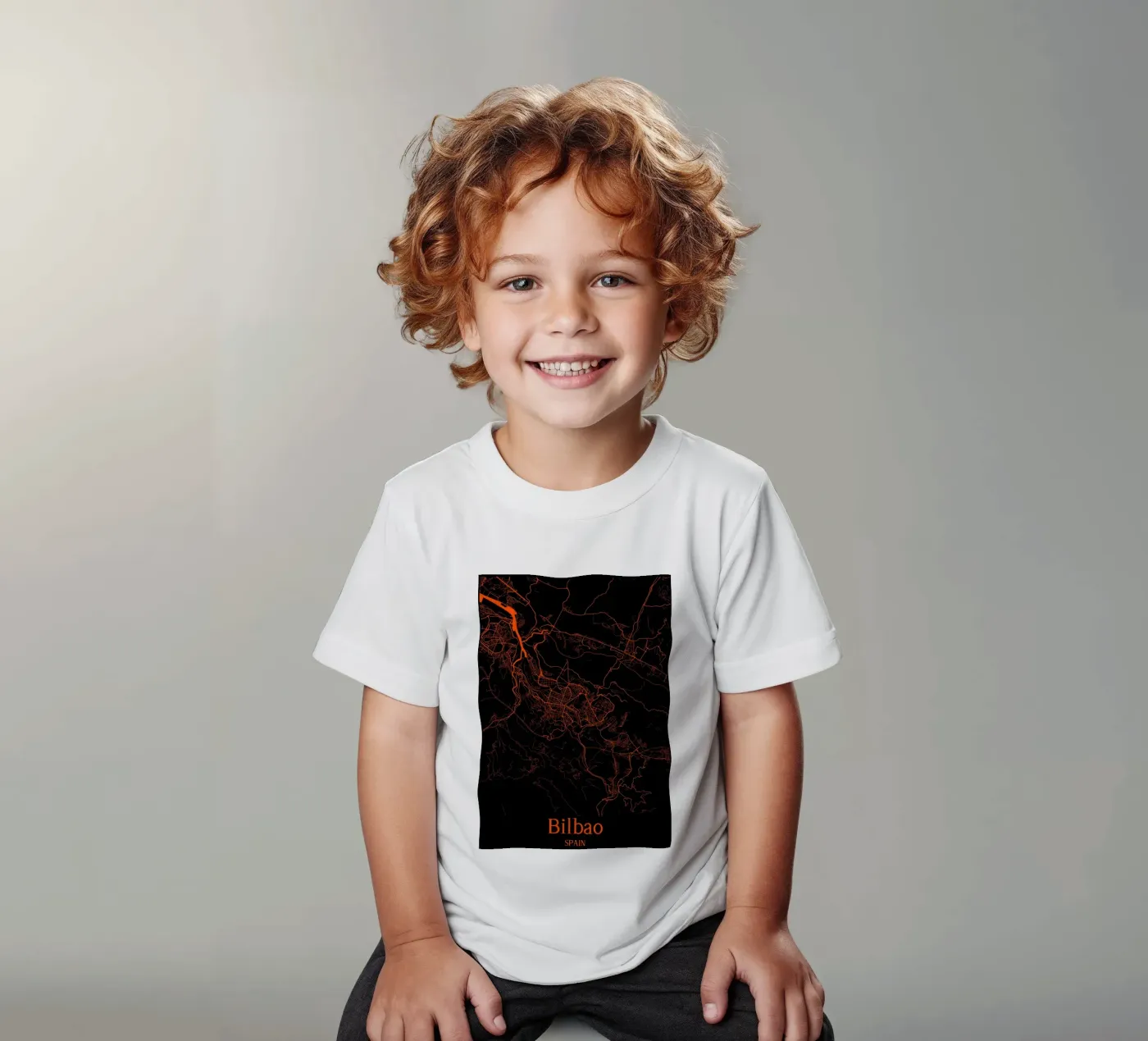 Bilbao t-shirt bambini da MiMap