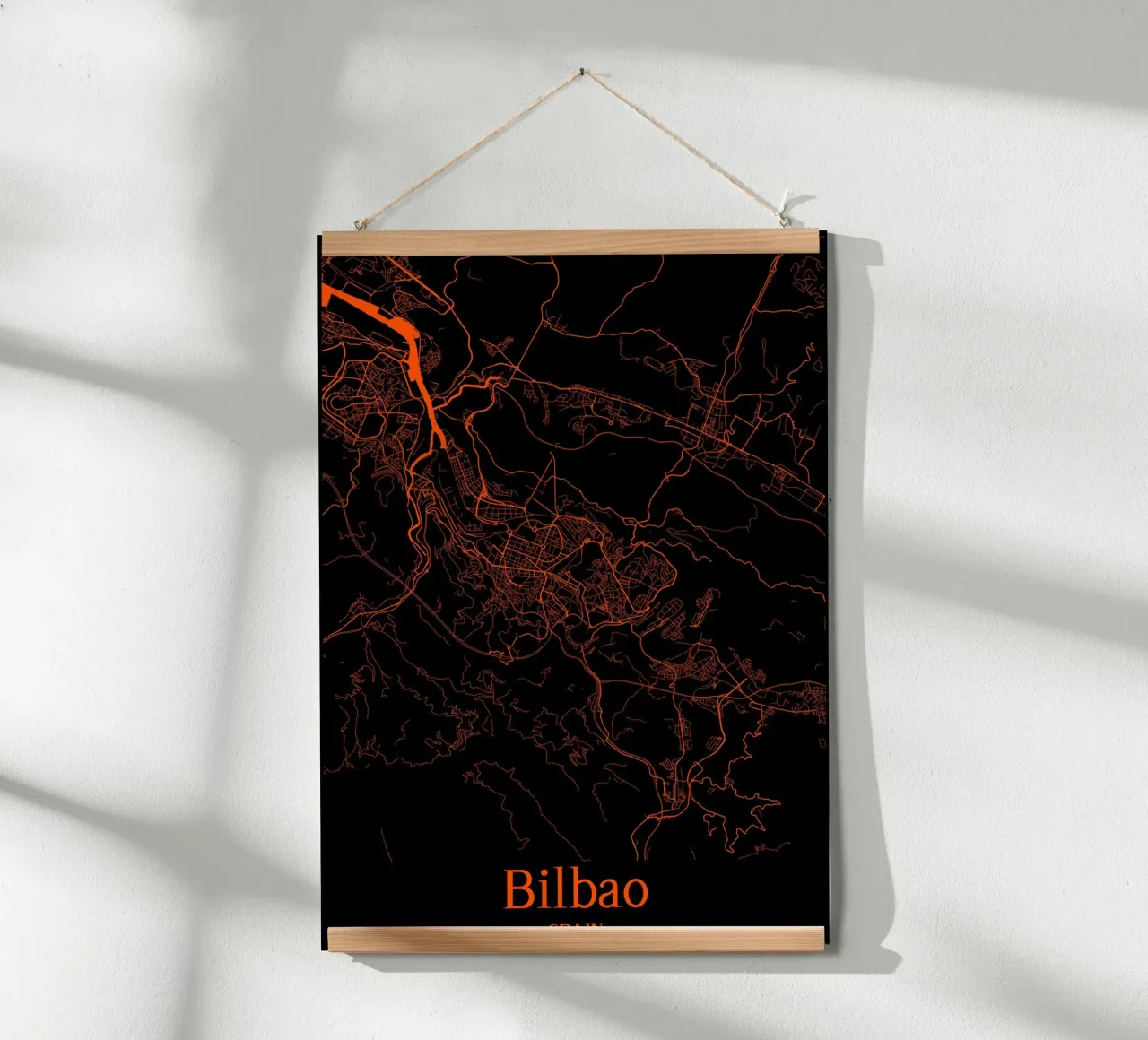 Bilbao poster con telaio in plastica da MiMap