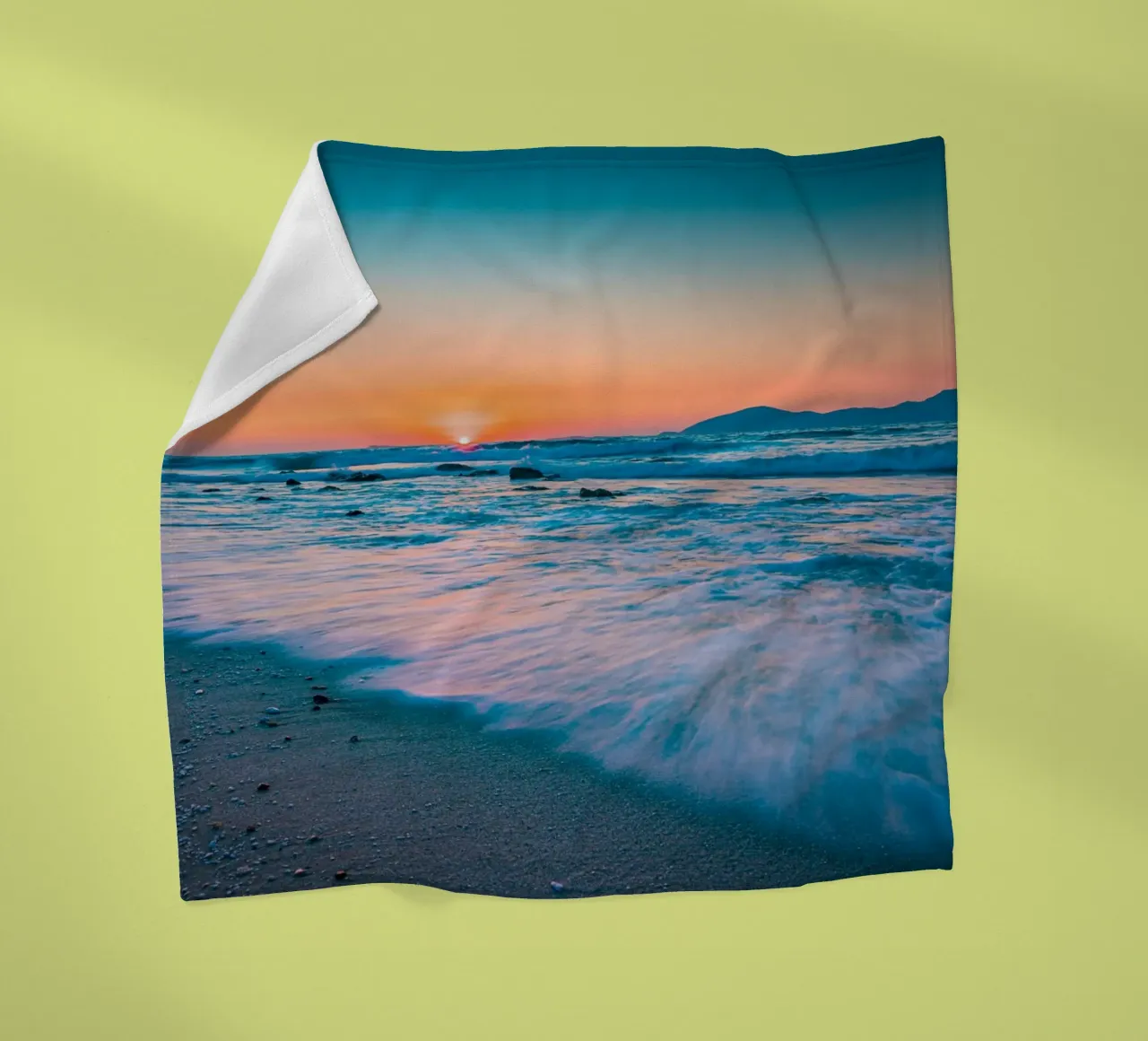 Onde sulla spiaggia coperta in pile da Marcus Beckert | Fotografie