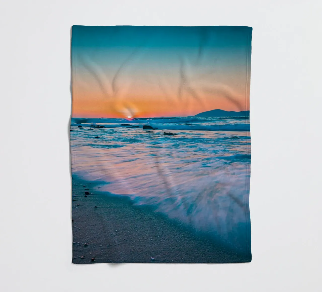 Onde sulla spiaggia coperta in pile da Marcus Beckert | Fotografie