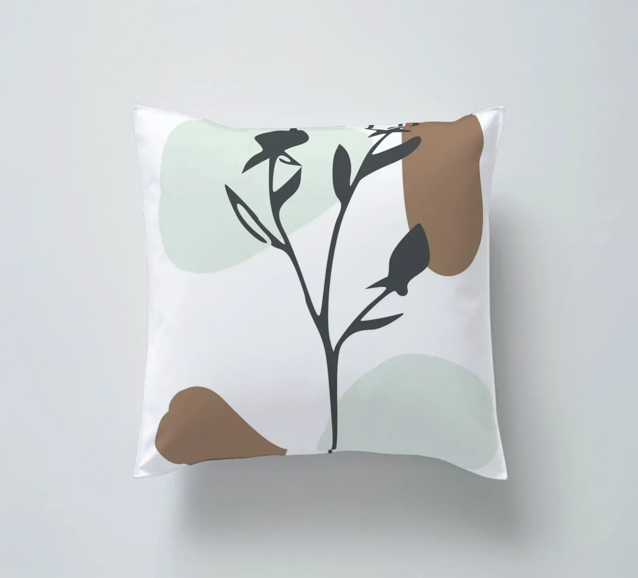 dry branch with leaves cuscino da vintageshop