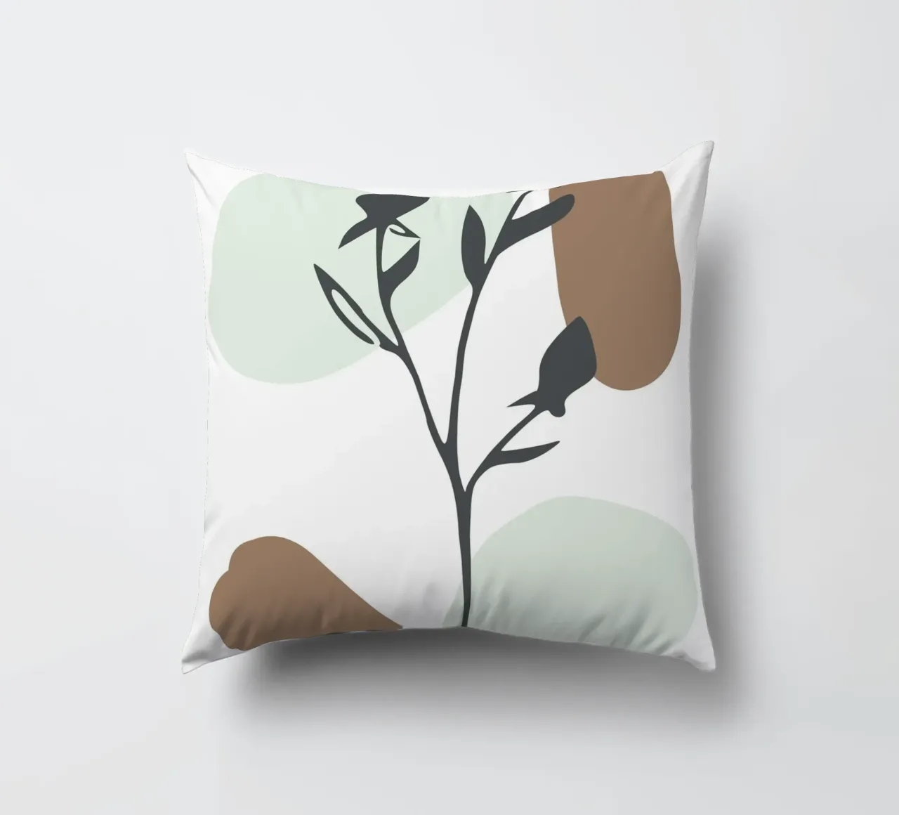dry branch with leaves cuscino da vintageshop