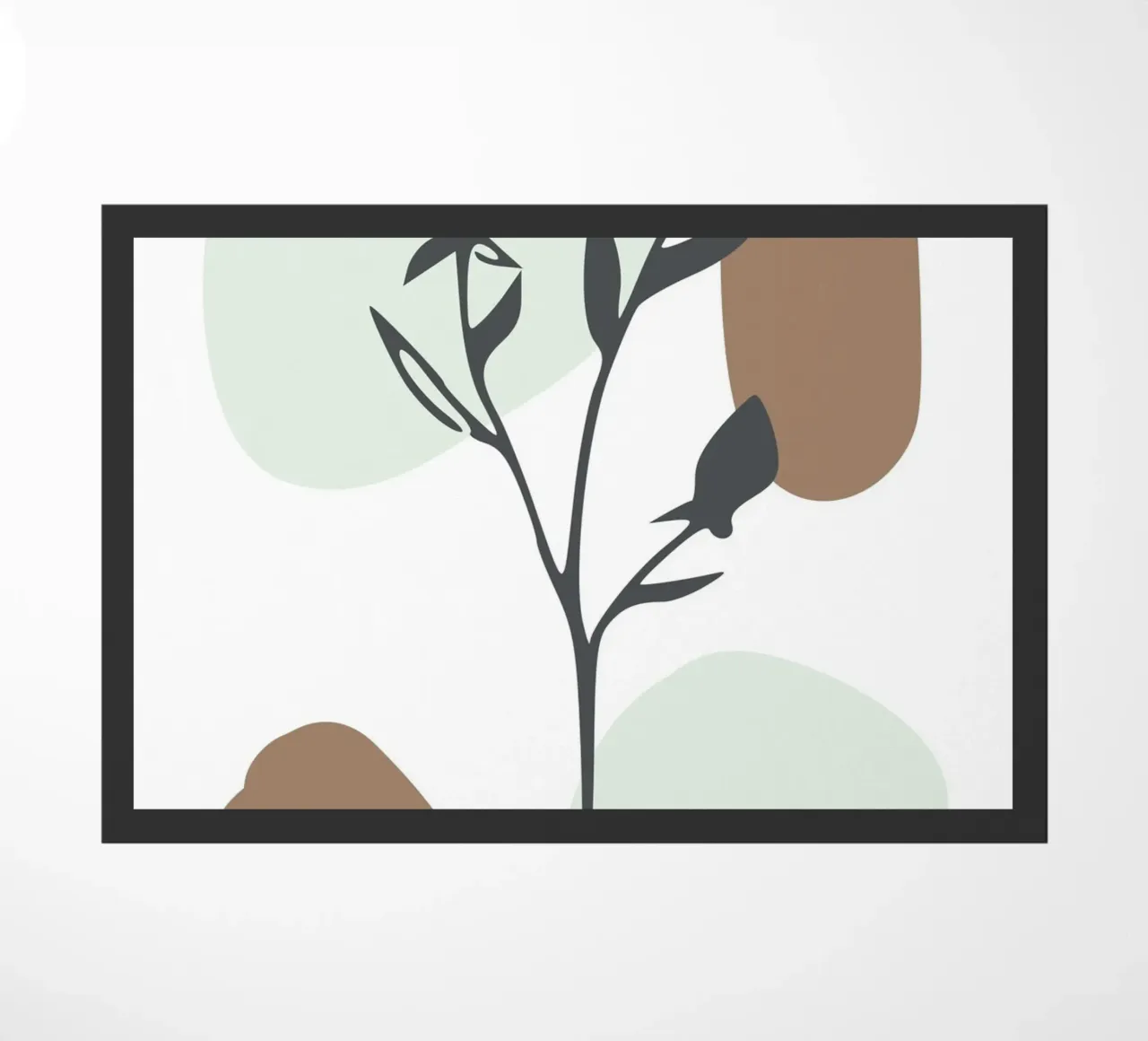 dry branch with leaves zerbino da vintageshop