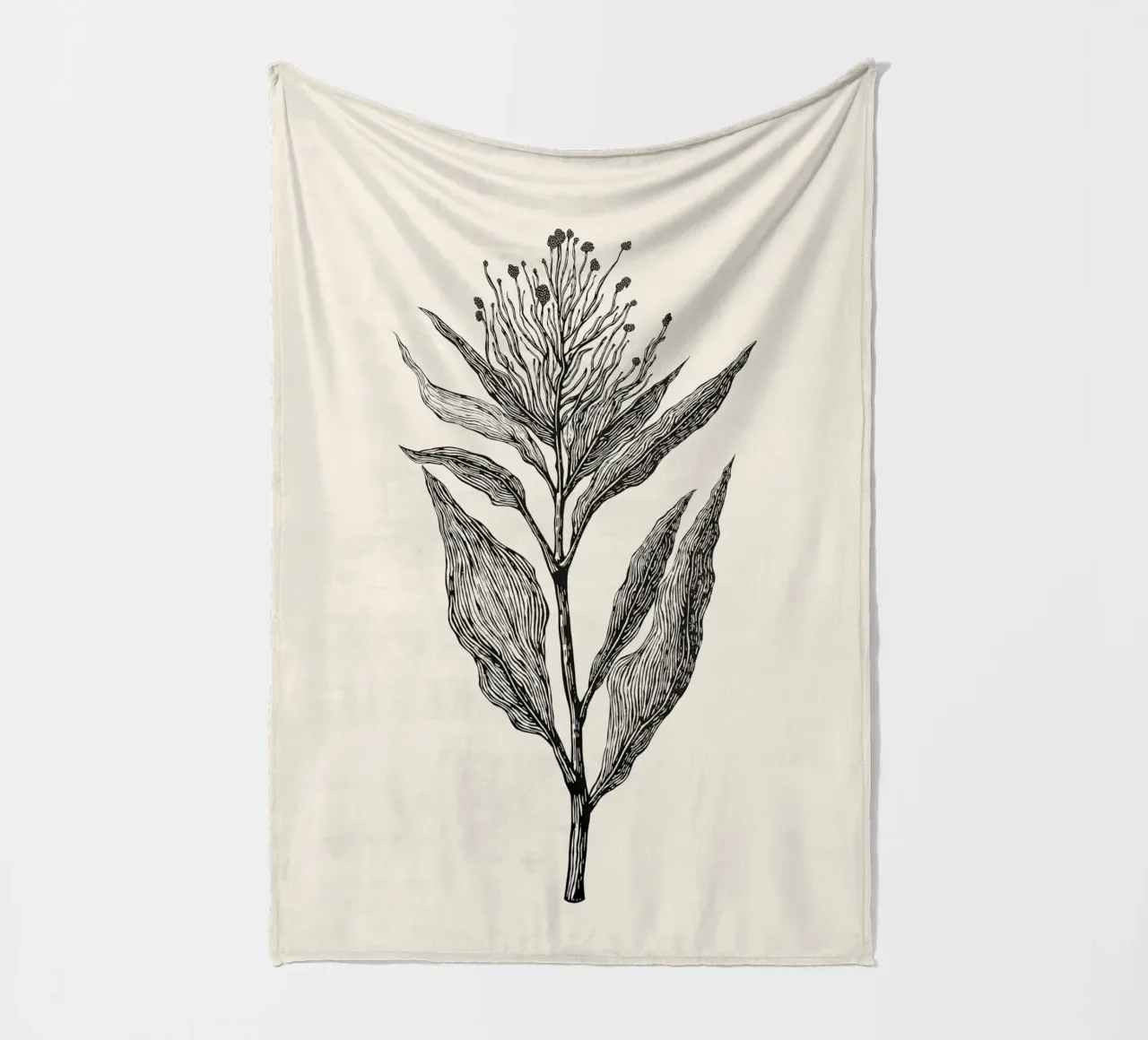 Botanical Poster coperta in pile da Indigo Rain