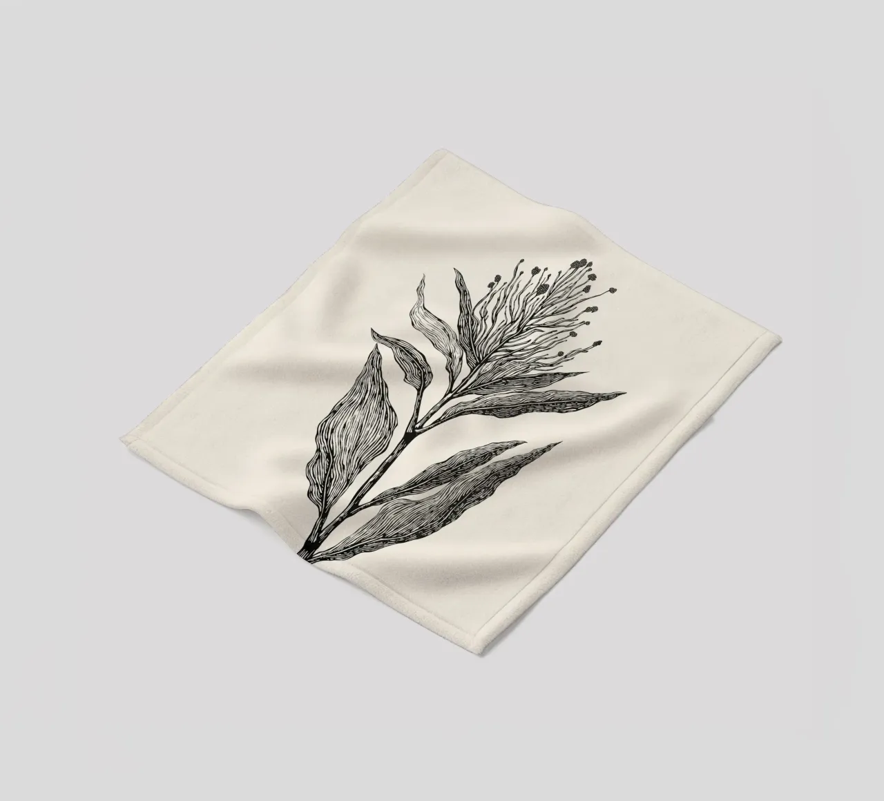 Botanical Poster coperta in pile da Indigo Rain