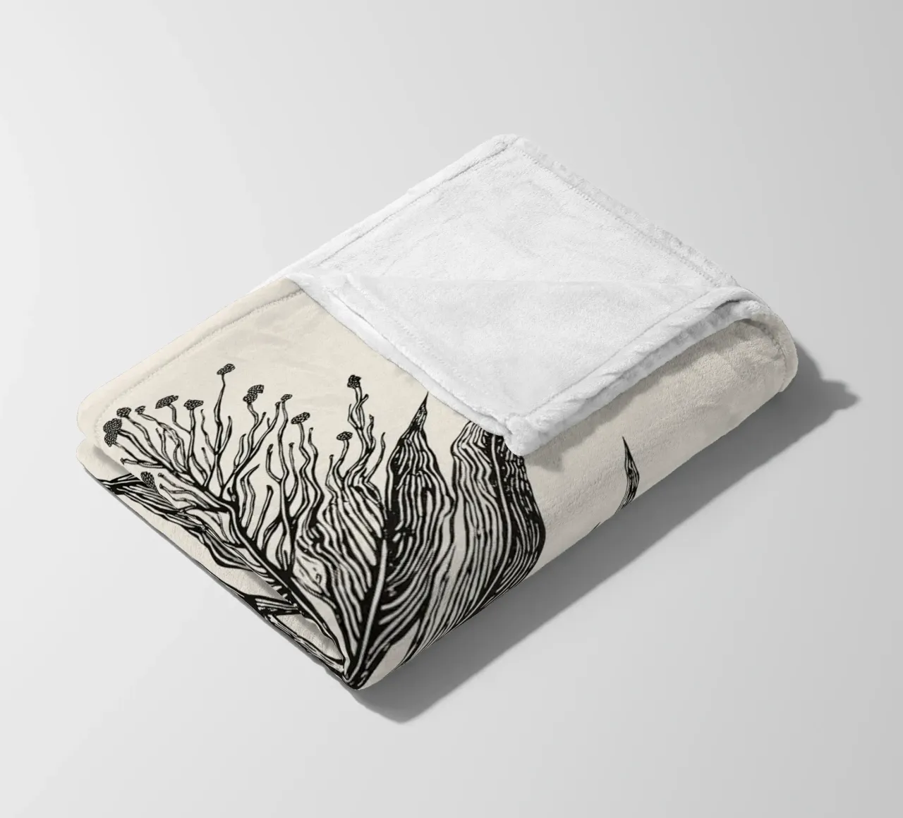 Botanical Poster coperta in pile da Indigo Rain
