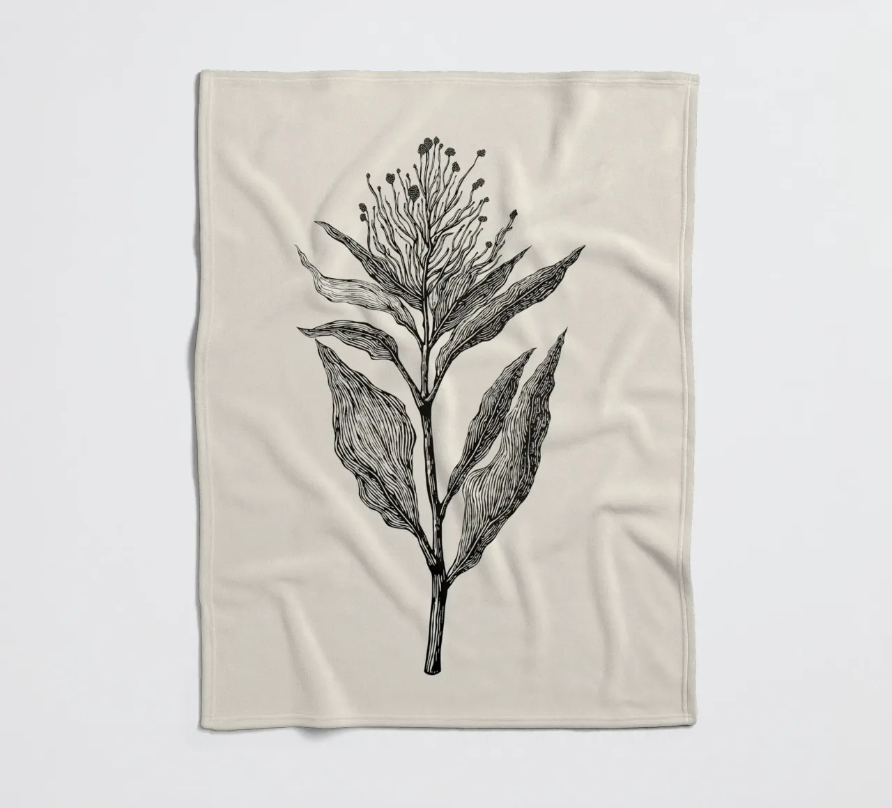 Botanical Poster coperta in pile da Indigo Rain
