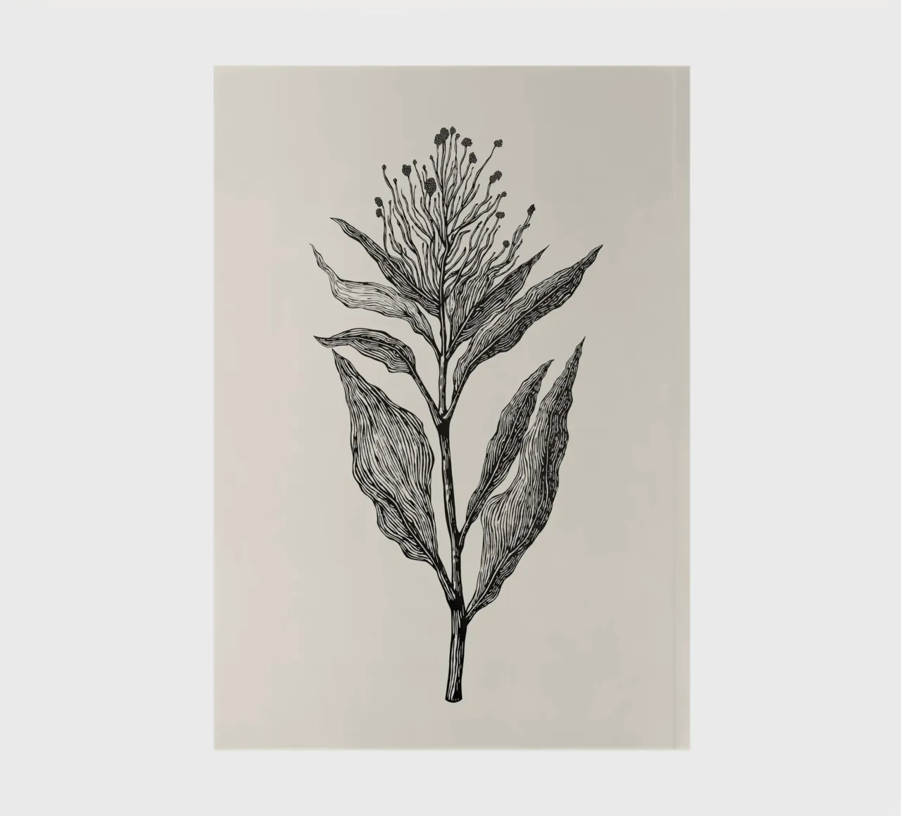 Botanical Poster notebook by Indigo Rain
