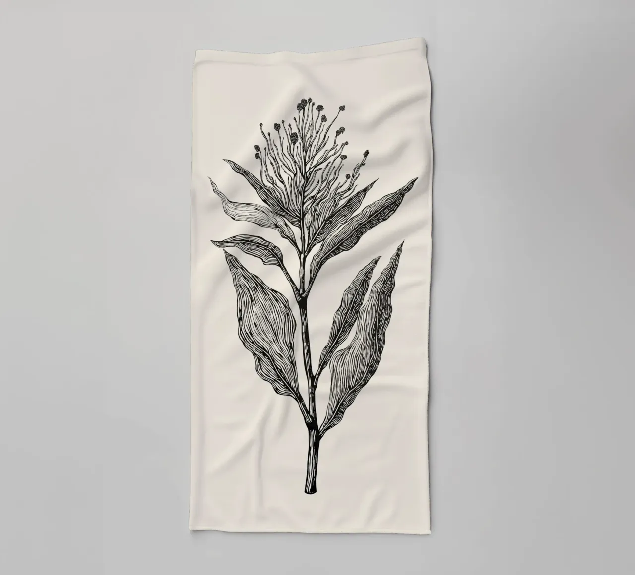 Botanical Poster asciugamano da bagno da Indigo Rain
