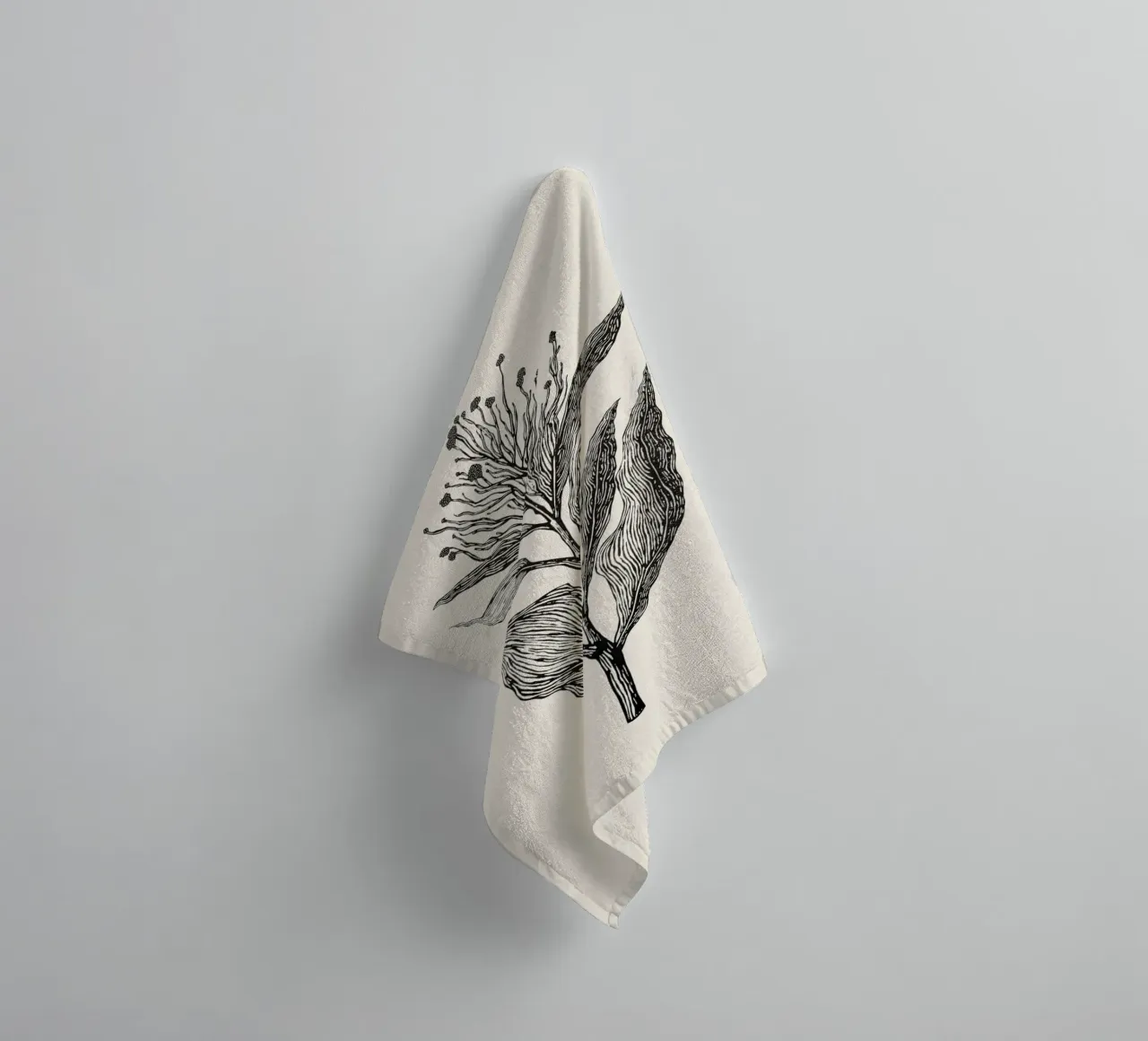 Botanical Poster asciugamano da bagno da Indigo Rain